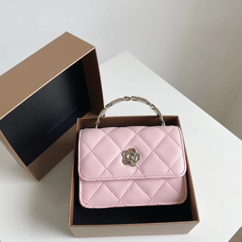 Xiaoxiang Style Diamond Chain Bag, Mini Portátil Small