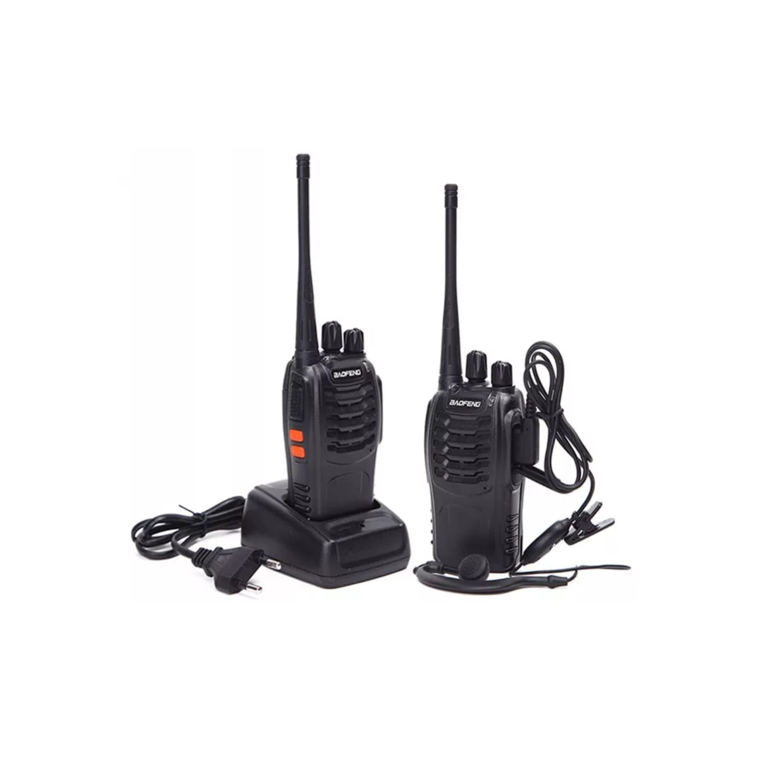 Transmissor De Rádio Walkie Talkie Baofeng Bf-888s X2