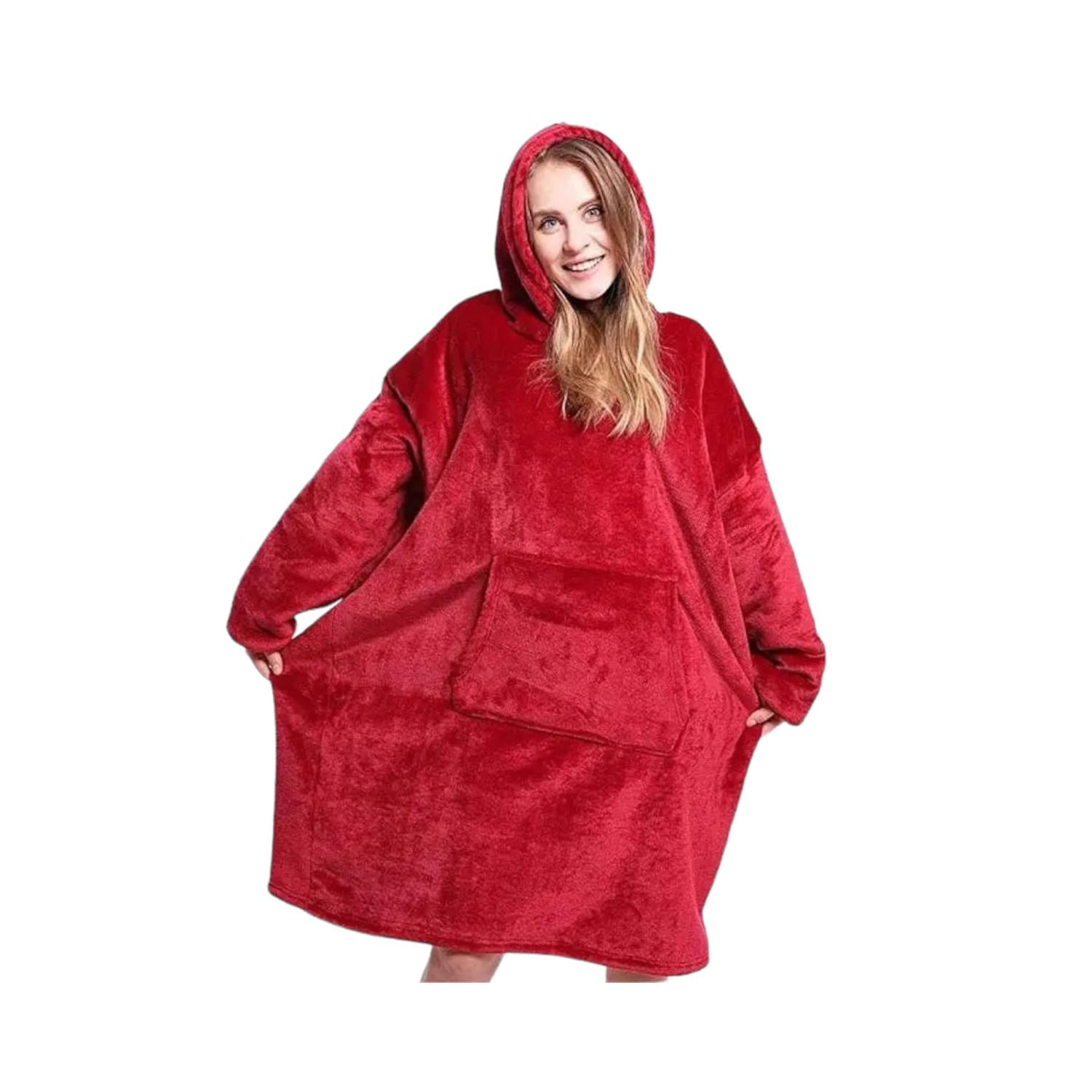 Suéter De Lã, Roupão De Pelúcia Com Capuz E Cobertor Sherpa