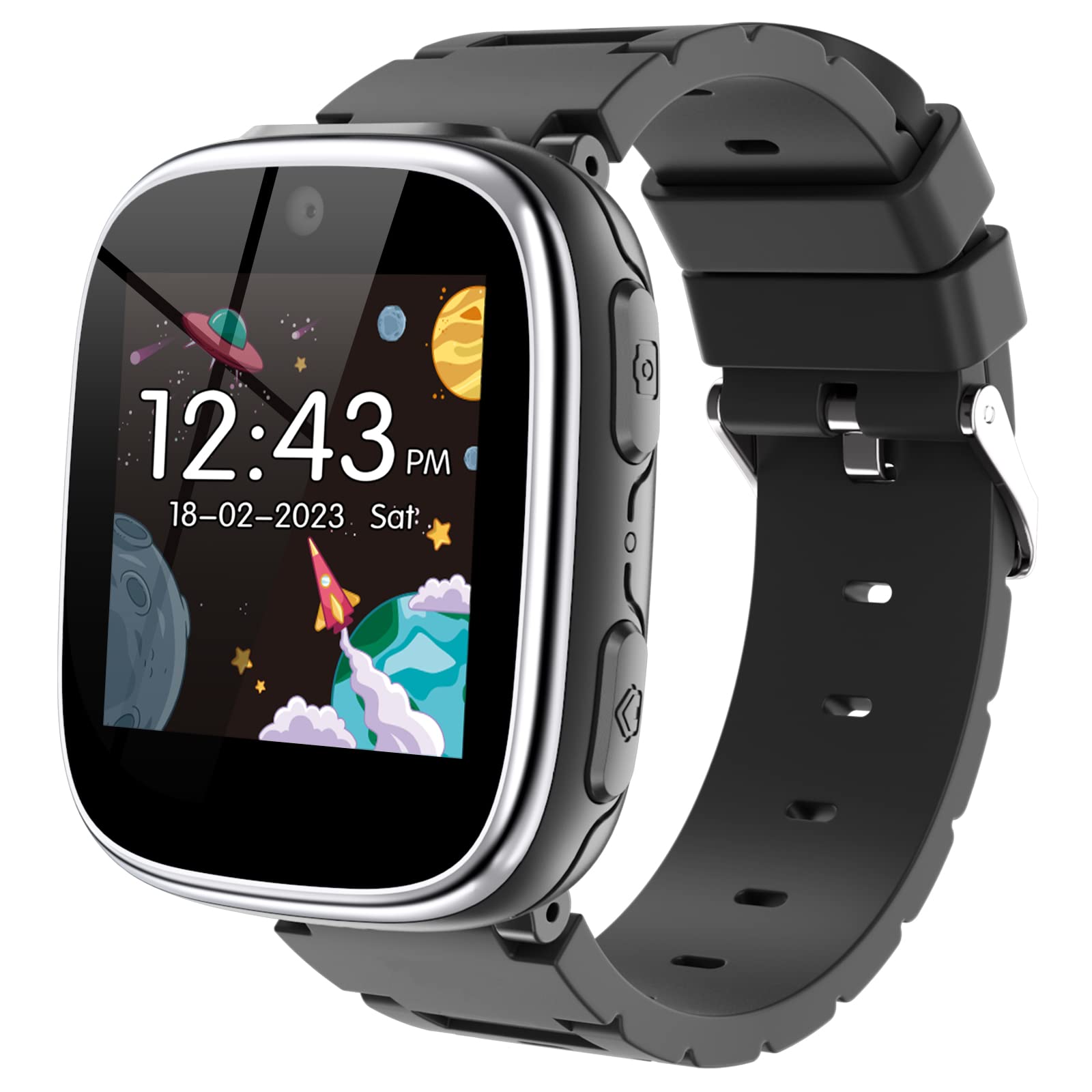 Smart Watch Berilona Kids Game 4-12 Anos Com 15 Jogos Pretos