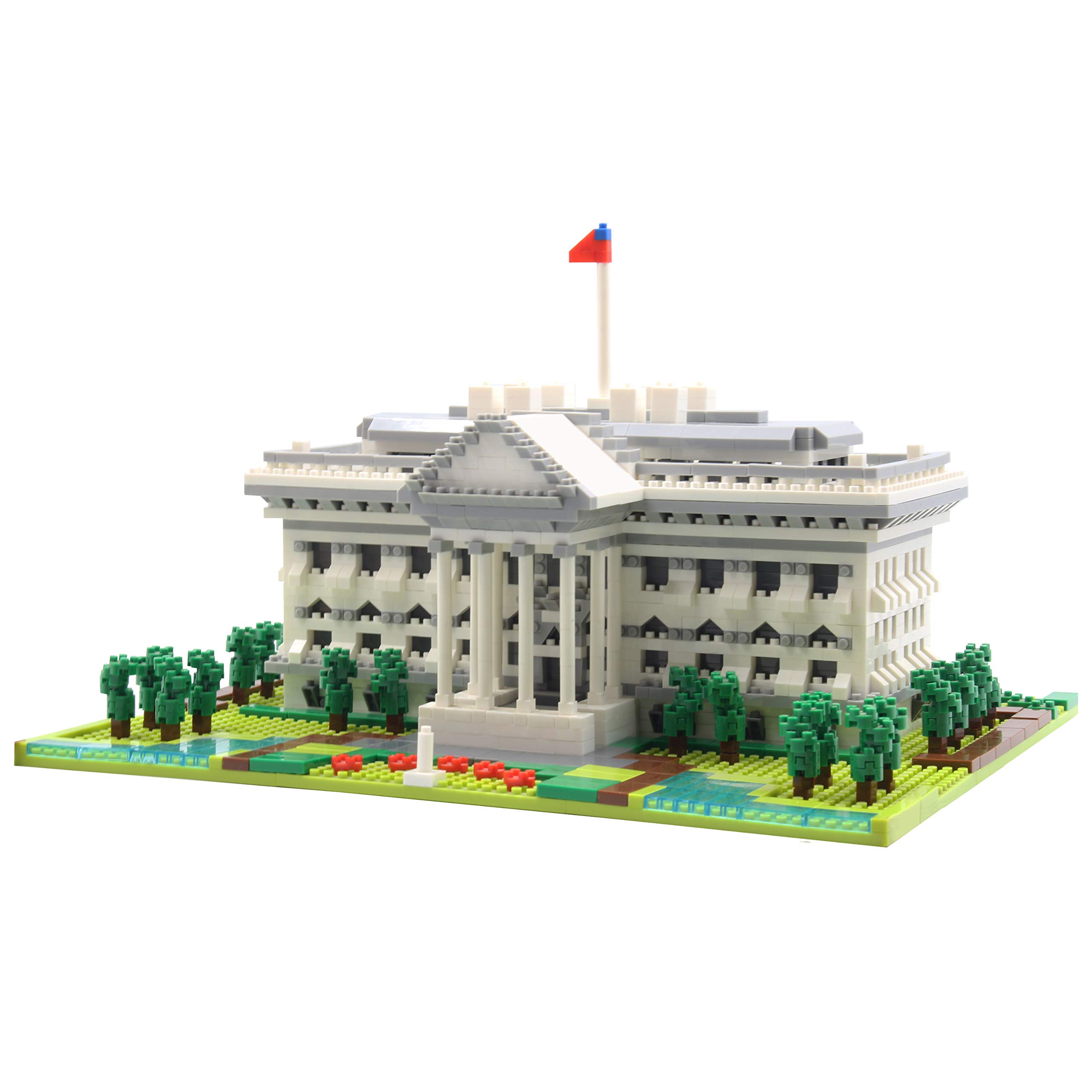 Conjunto De Blocos De Construção De Quebra-cabeça 3d | Dovob Architecture White House