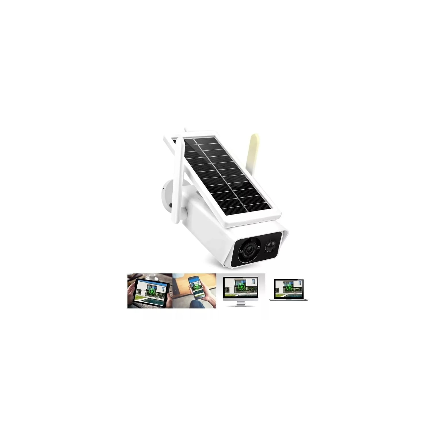 Câmera De Segurança Ip Alimentada Por Energia Solar Wifi 1080p Hd Outdoor