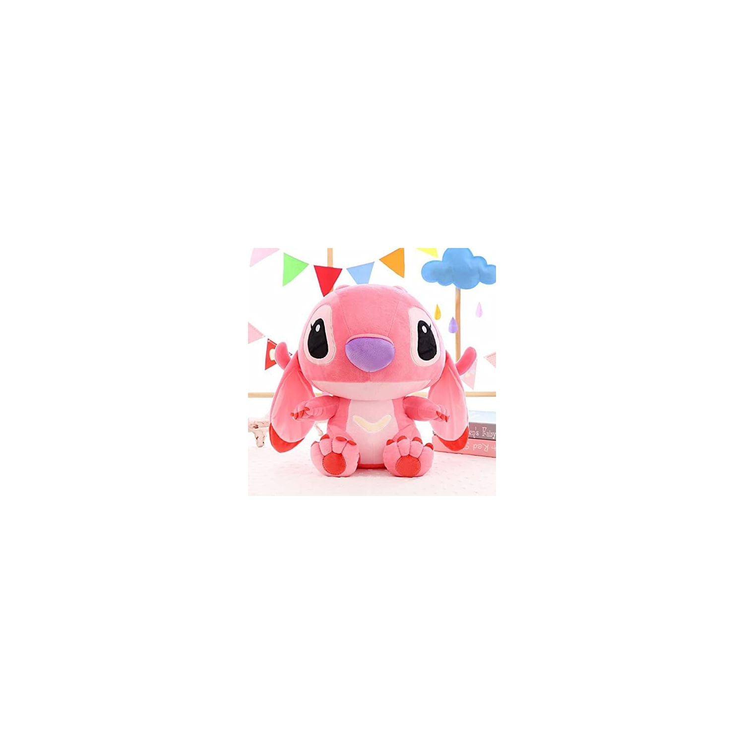 Brinquedo De Pelúcia Stich's Bride Angel 40 Cm X 35 Cm Para Crianças