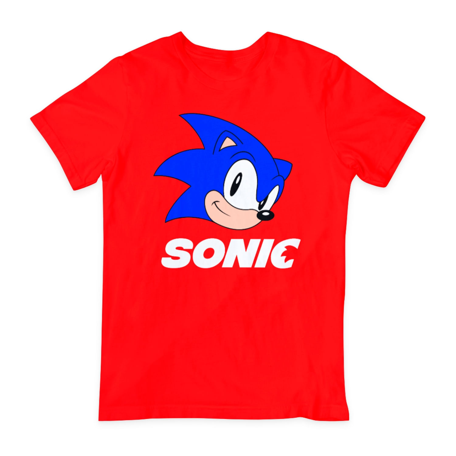Camiseta Sonic Gamer Unissex Para Crianças E Adultos 100% Algodão