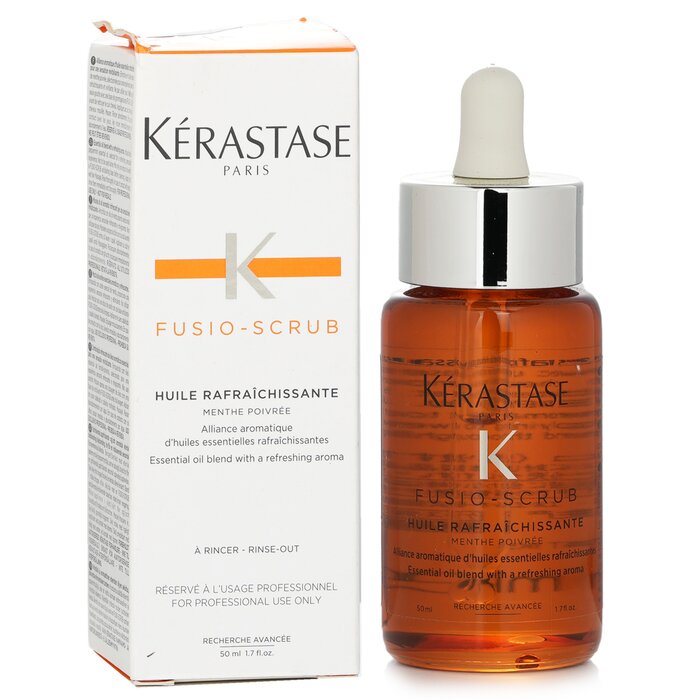 Óleo De Cabelo Kerastase Fusio-scrub Refrescante De Menta Pimenta 100ml