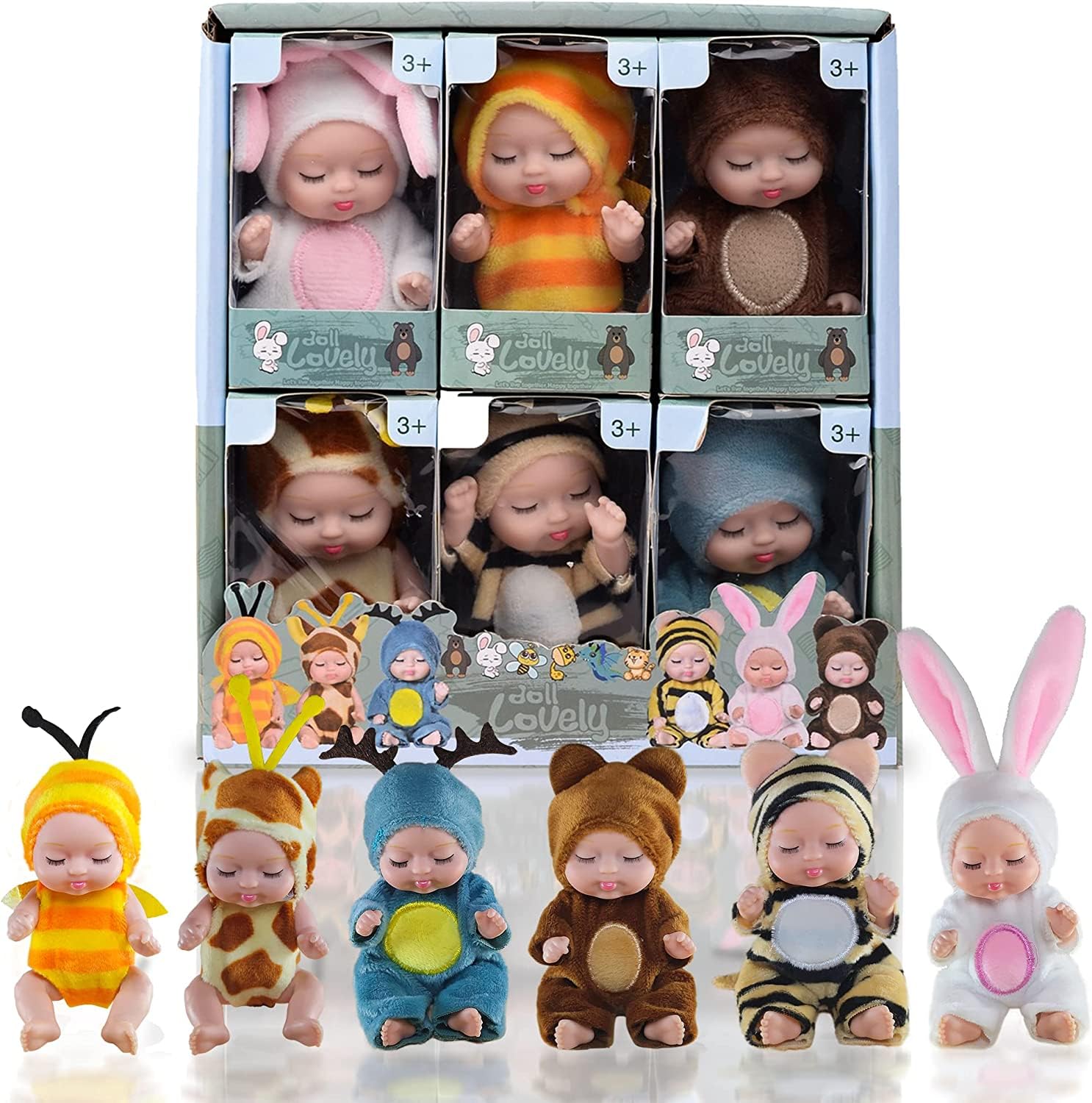 Conjunto De Bonecas De Brinquedo New Horizonhouse Bonequinhas Fofas Para Crianças