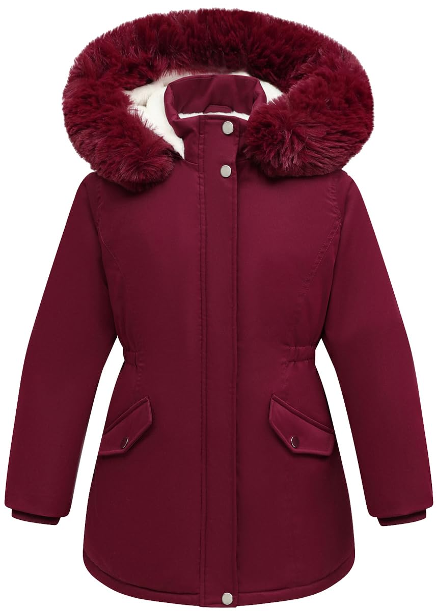 Casaco Cicvsoc Girl Waterproof Winter Kids Parka Puffer Jacket