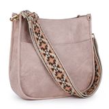 Bolsa Tiracolo Viva Terry Vegan Leather Fashion Rosa Claro