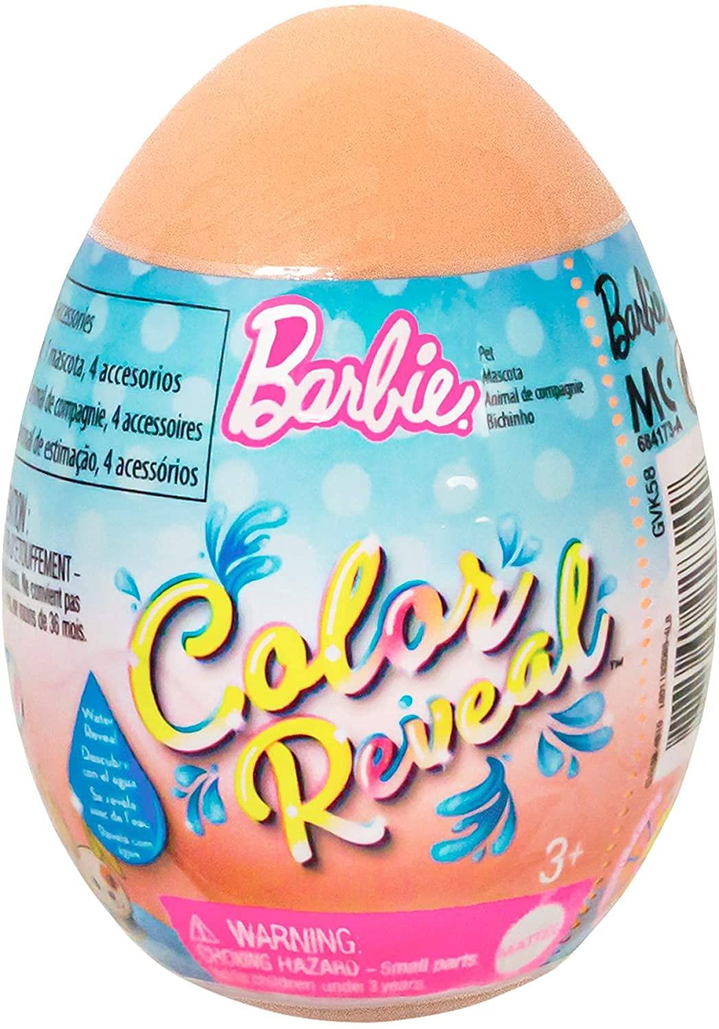 Barbie Color Reveal Easter Egg Com 5 Surpresas Mattel