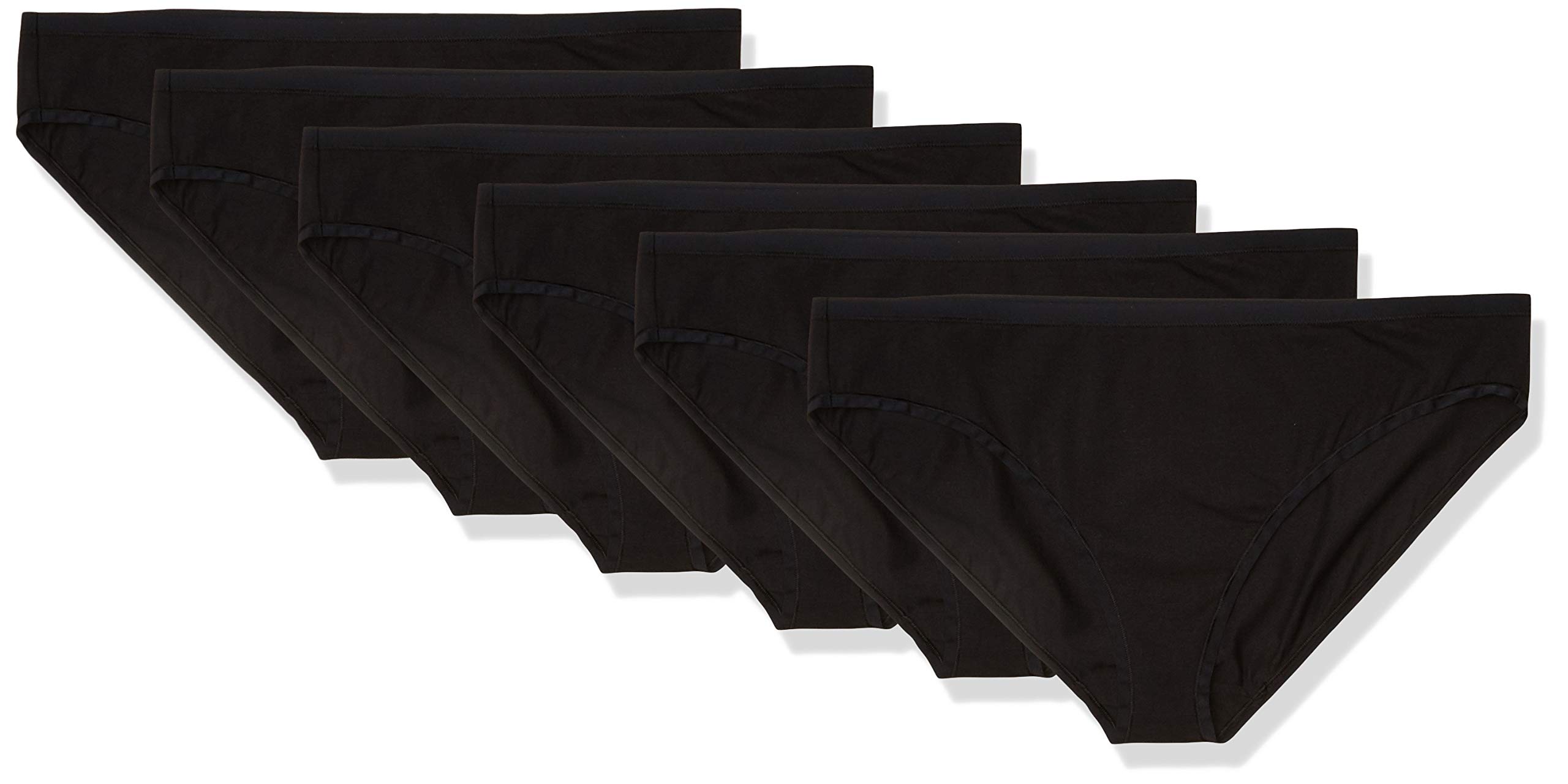 Roupa Íntima Amazon Essentials, Biquíni, Algodão, Mulher, Preta