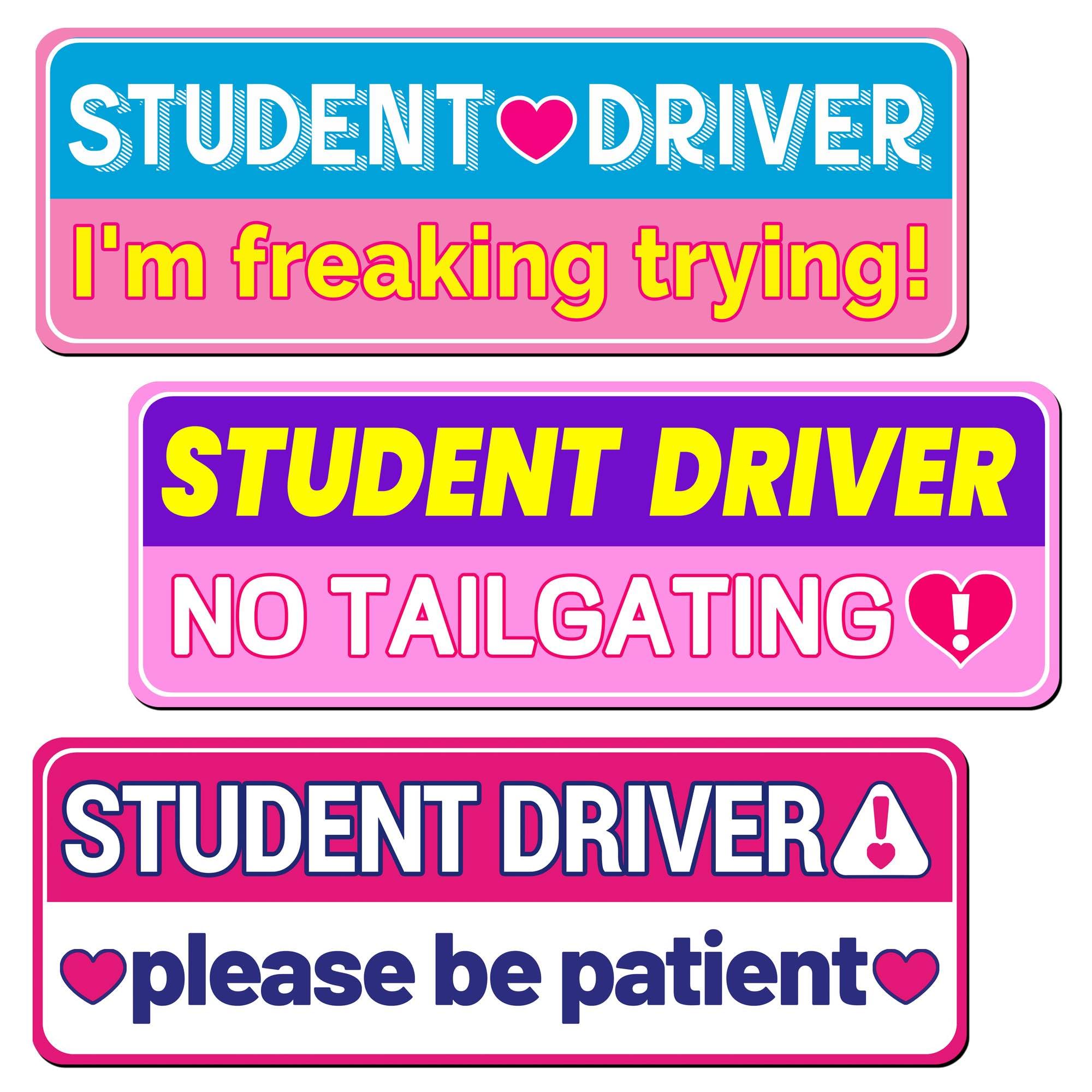 Car Student Driver Magnet Ealpvis Funny Animal Reflective