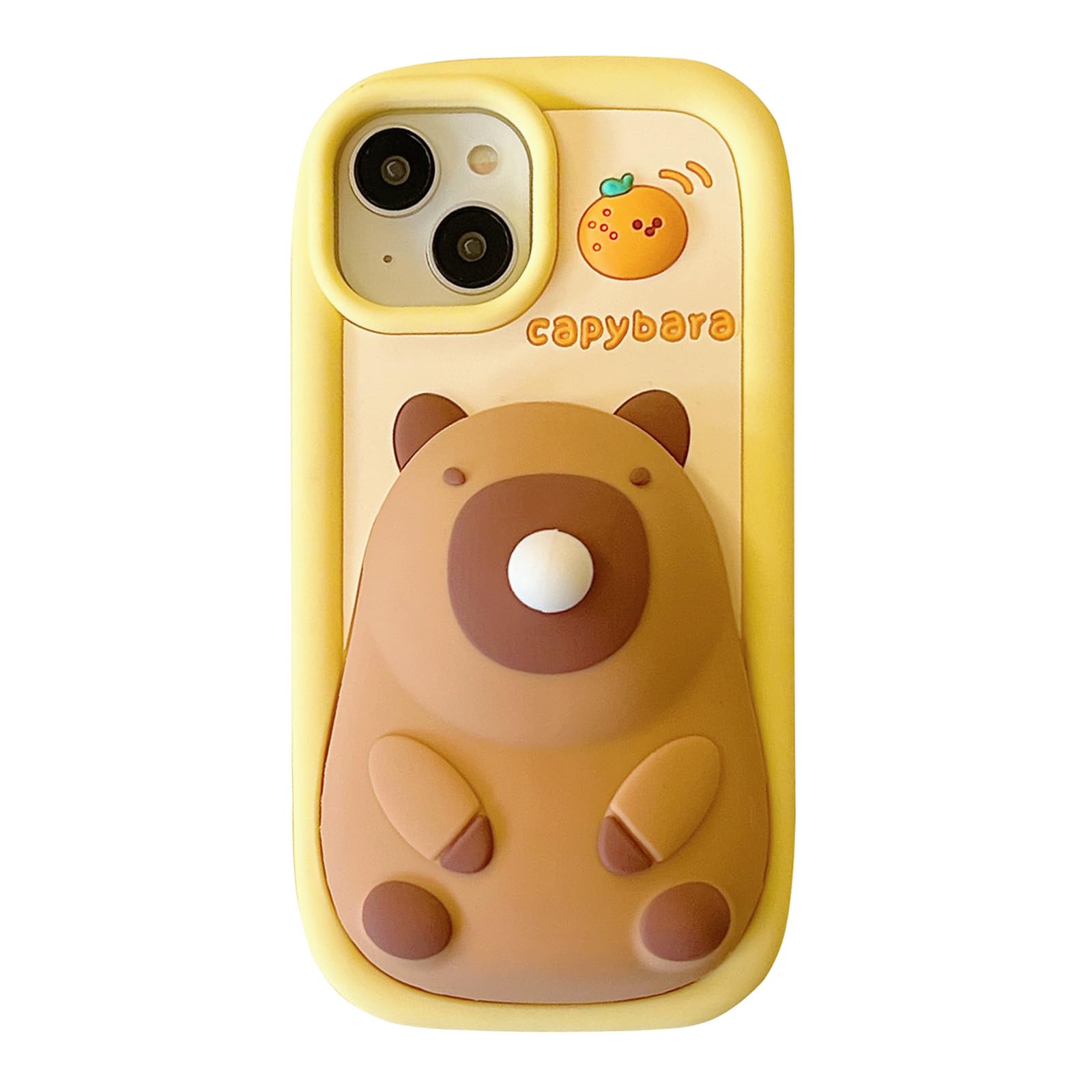 Capa De Telefone Qokcoahn Para Iphone 13 Cute Capivara Design