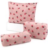 Bolsa De Maquiagem Eimmbd, Organizador De Viagens De Grande Capacidade De 3 Peças