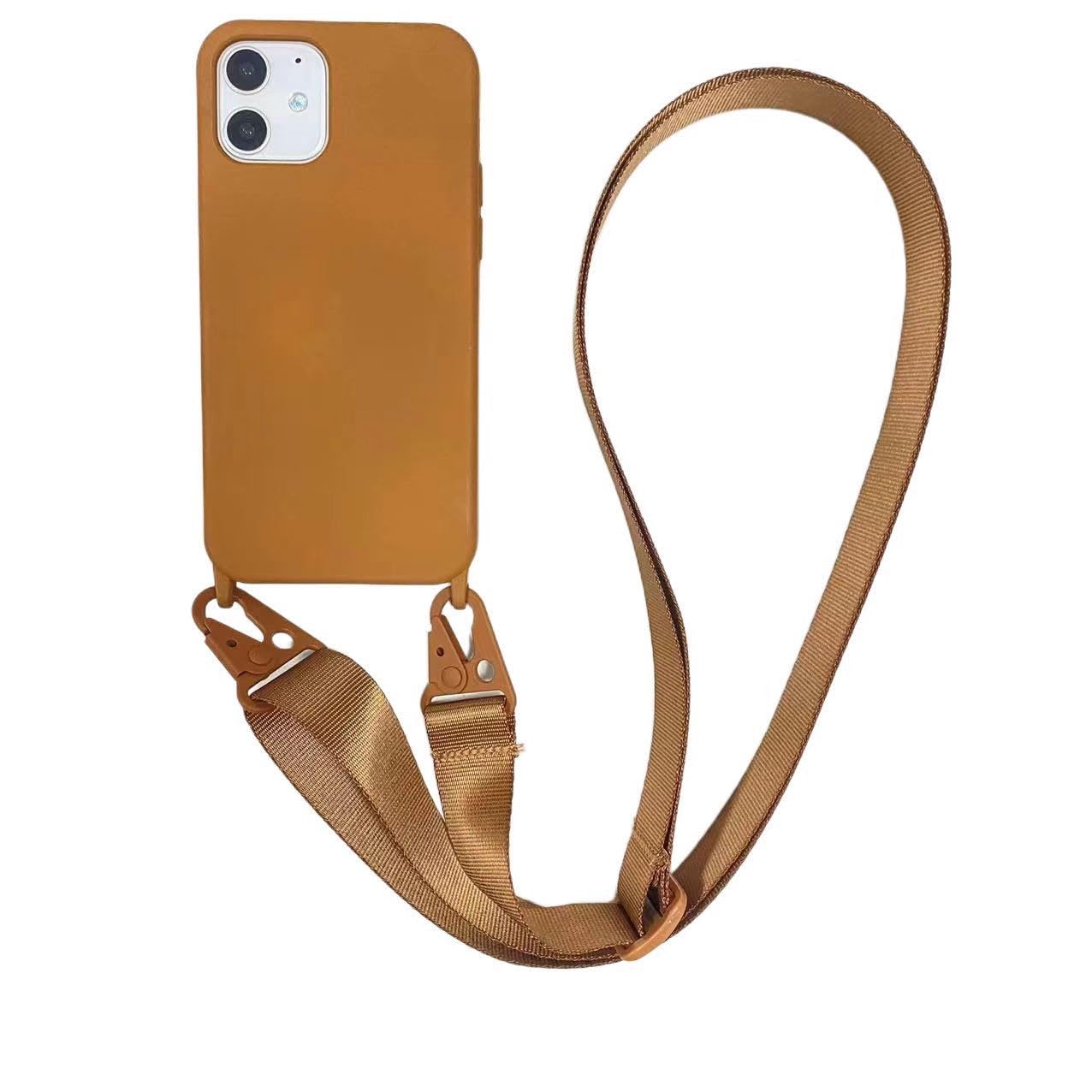 Capa De Telefone Crossbody Cquukoi Para Iphone 15 Pro Com Cordão