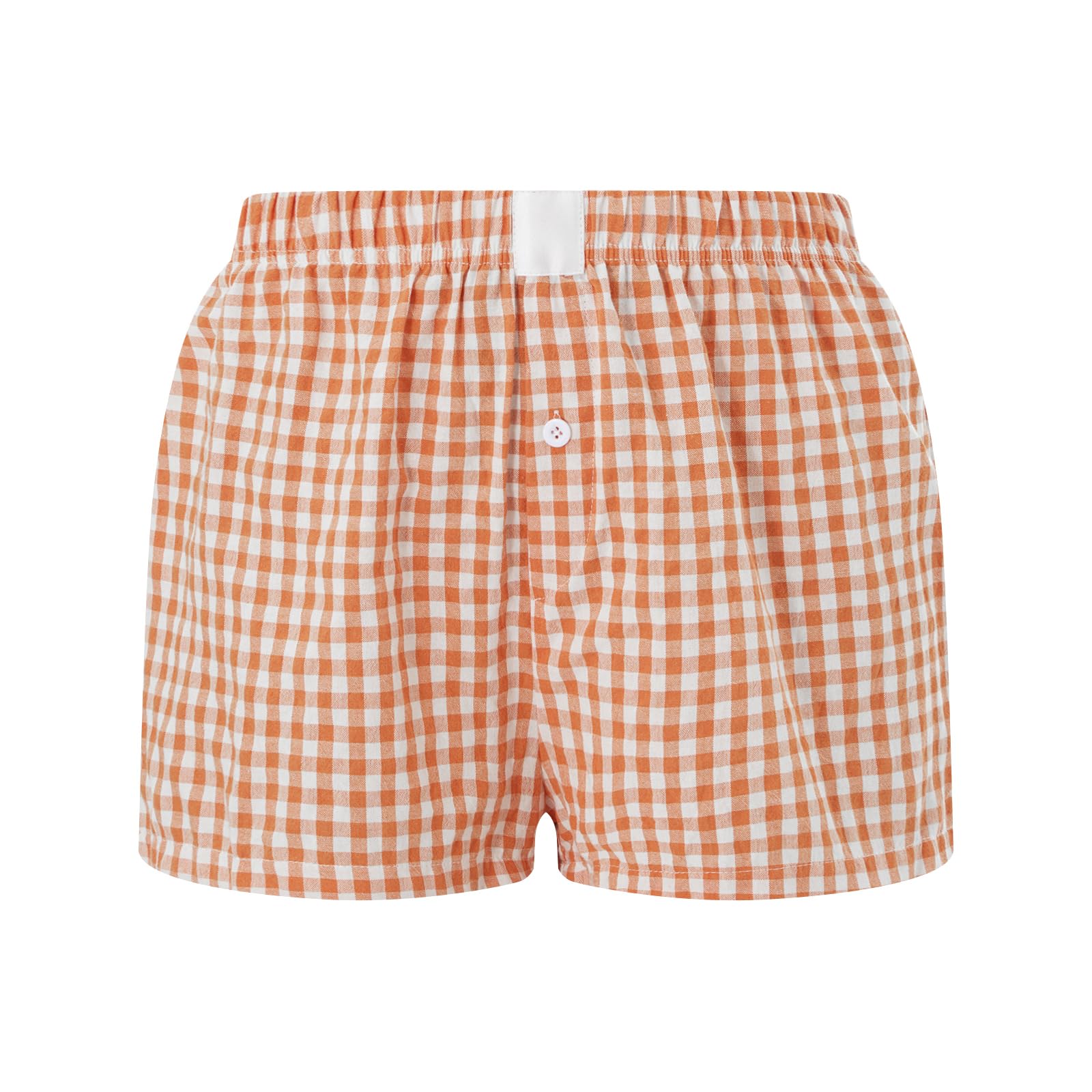 Shorts Lounge Nufiwi Femininos Y2k Micro Boxers Laranja Tamanho L