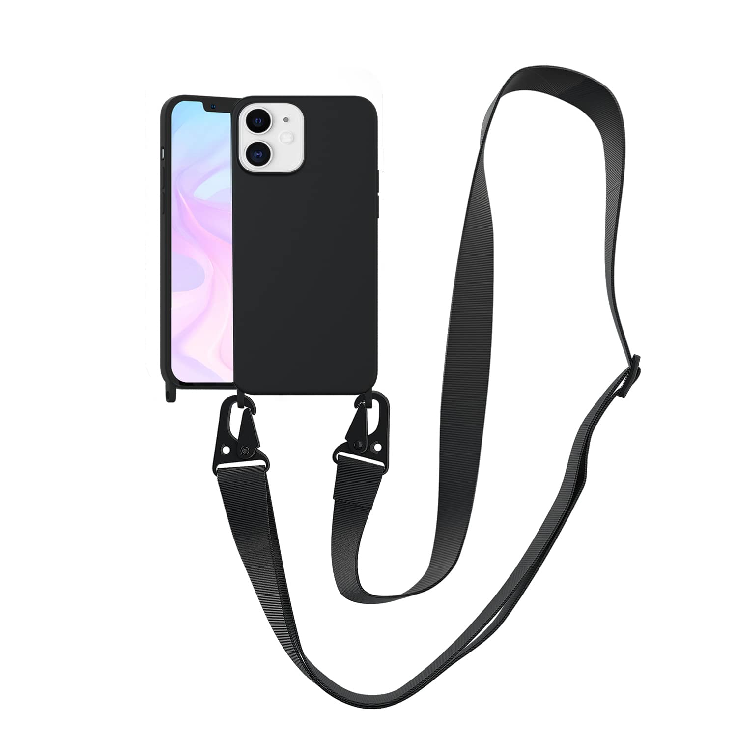 Capa De Telefone Voodirop Compatível Com Iphone 16 6.1" Com Cordão
