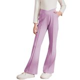 Calças Bilianas Tween Girls Flare Bell Bottom Purple Tamanho 14-16