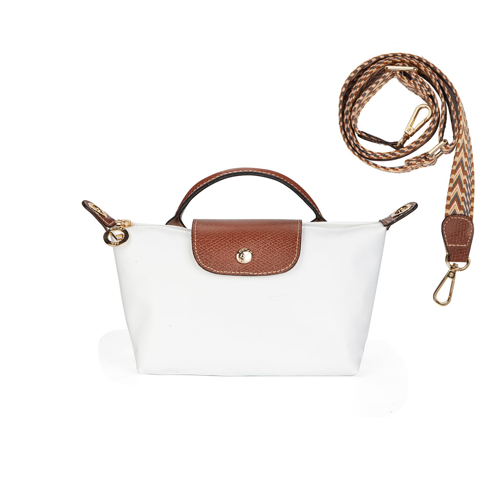 Bolsa Tiracolo Domat Bolsa Tiracolo Para Mulheres Em Nylon Branco