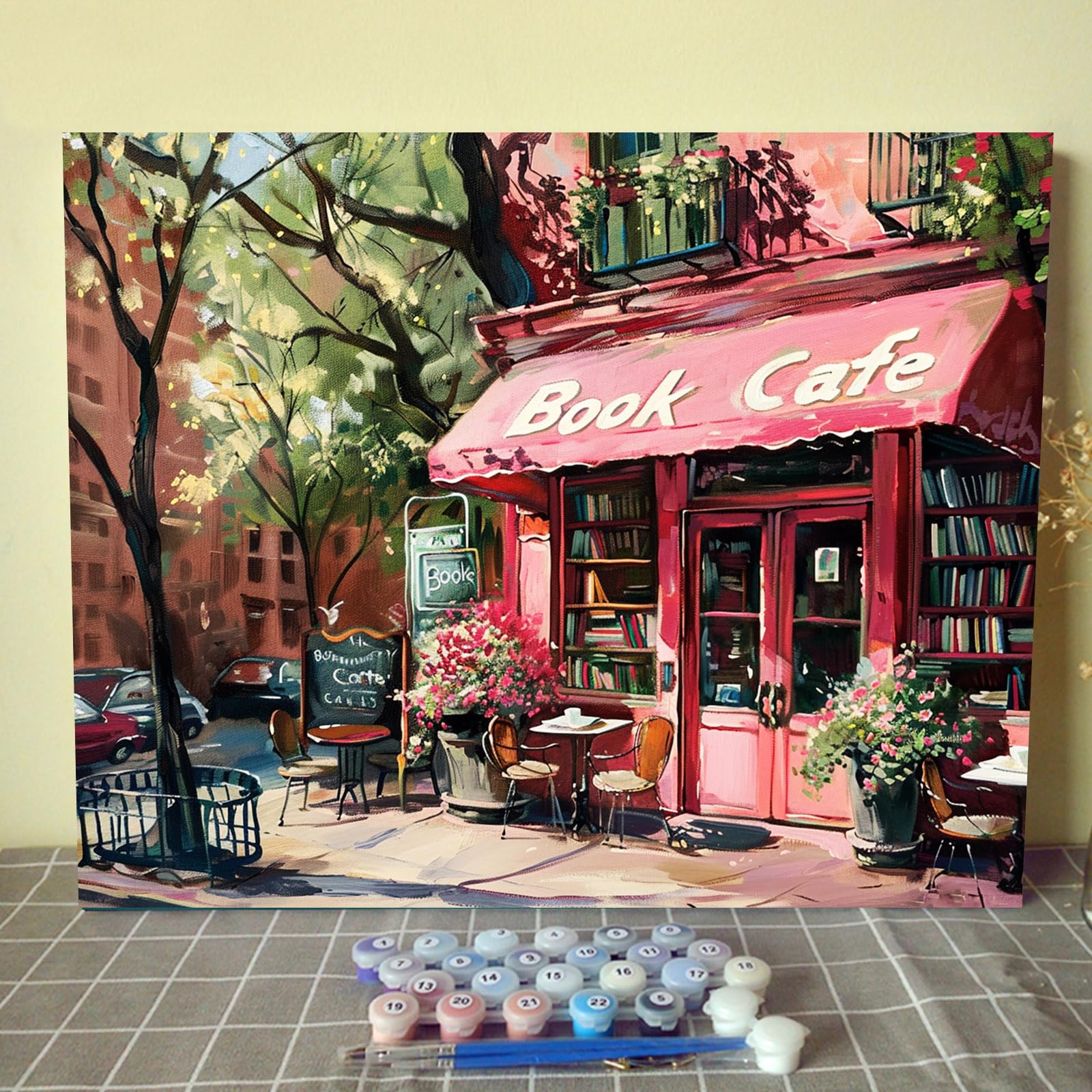Tema De Aquarela Do Kit Paint By Numbers Aihonmin Book Cafe