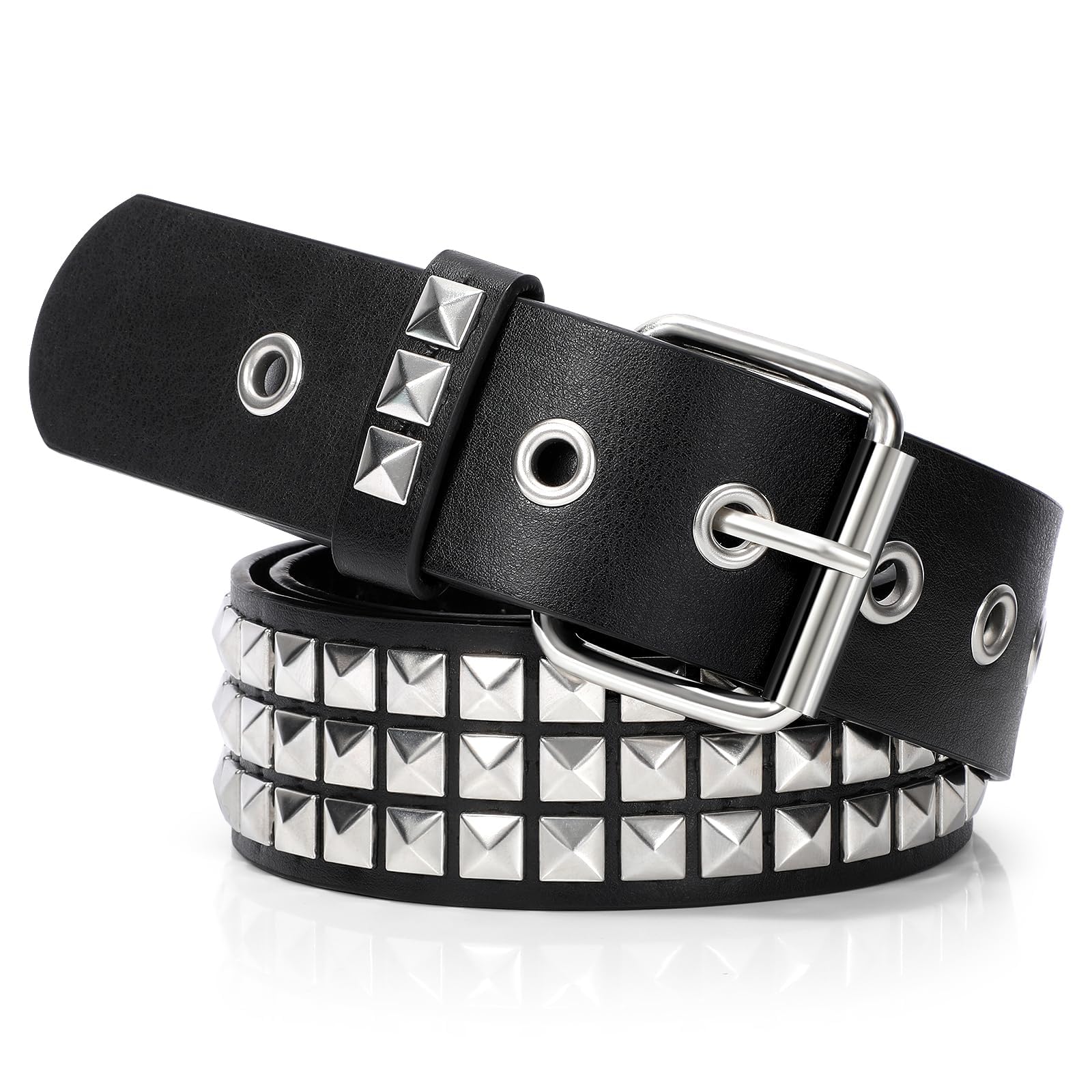 Cinto Cravejado Ya Belt Goth Belt Metal Punk Para Mulheres/homens
