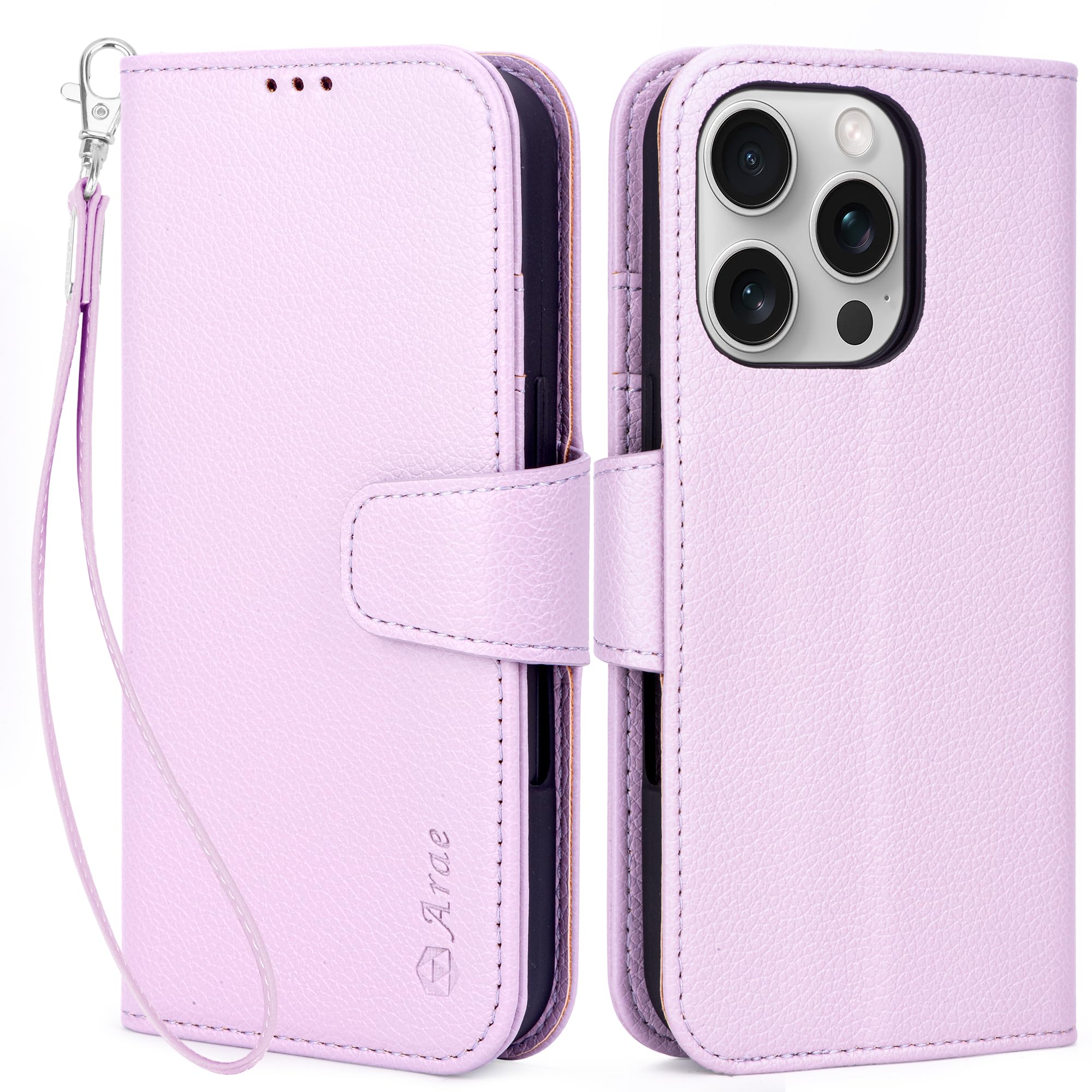 Capa Para Celular Wallet Arae Compatível Com Iphone 16 Pro Max 6,9"