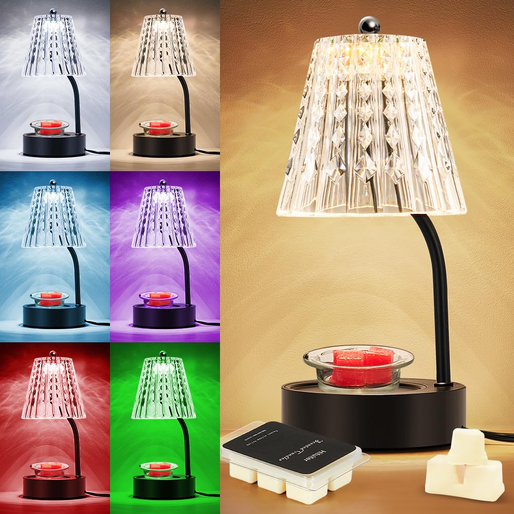 Lâmpada De Aquecimento De Velas Hituiter Crystal Com Mudança De Cor Led