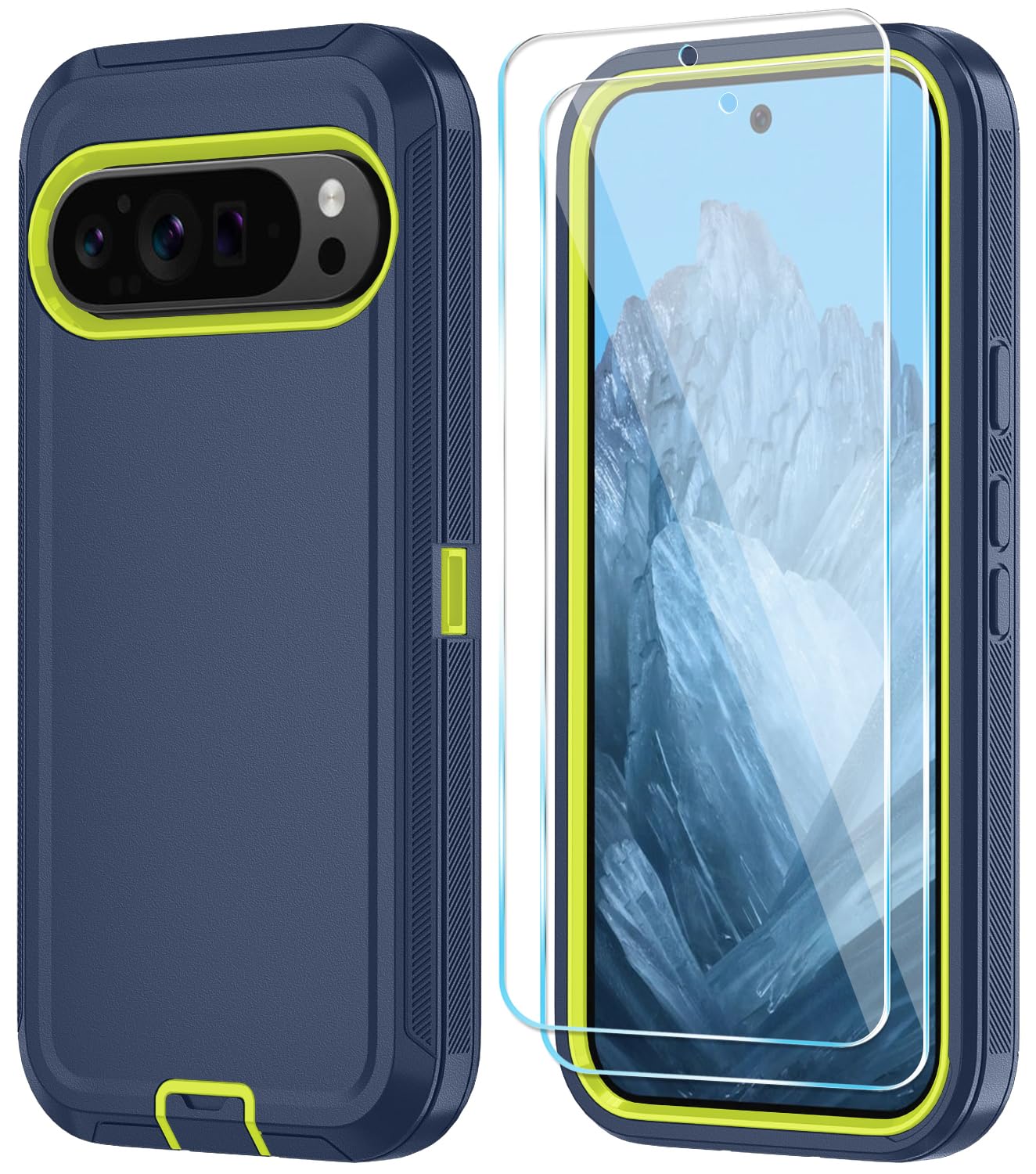 Capa De Telefone Qinmay Para Google Pixel 9/pixel 9 Pro Com Protetor De Tela
