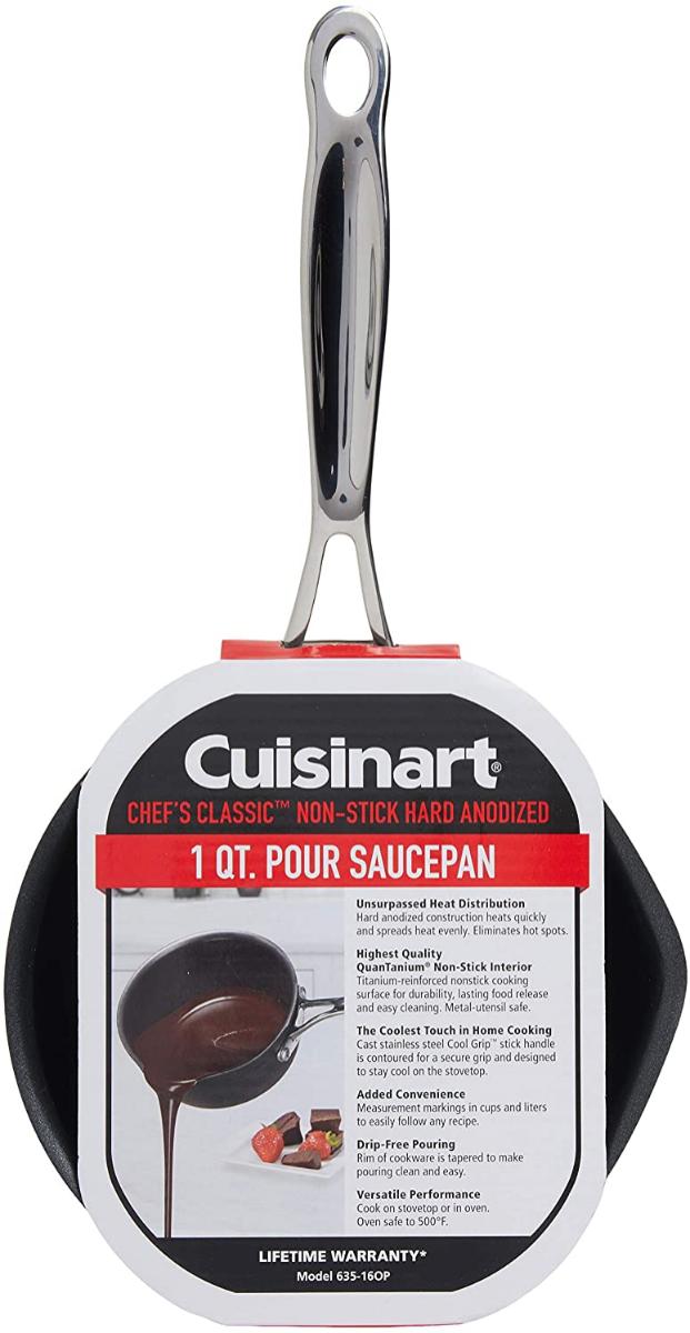 Cuisinart 635-16OP Chef's Classic Nonstick Hard-Anodized 1-Quart Open Pour Saucier