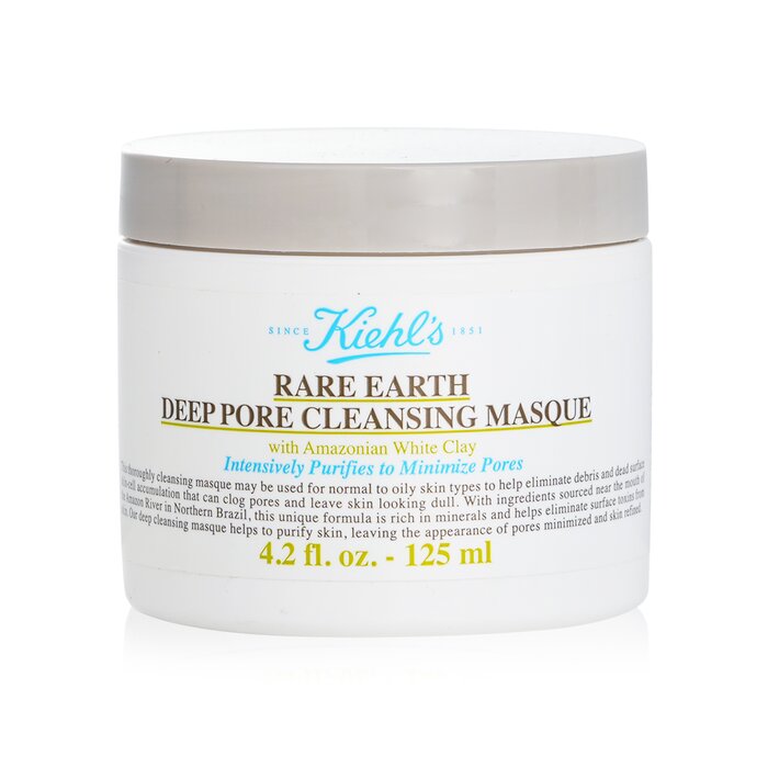 Máscara De Limpeza Facial Kiehl's Rare Earth Deep Pore Cleansing 125ml