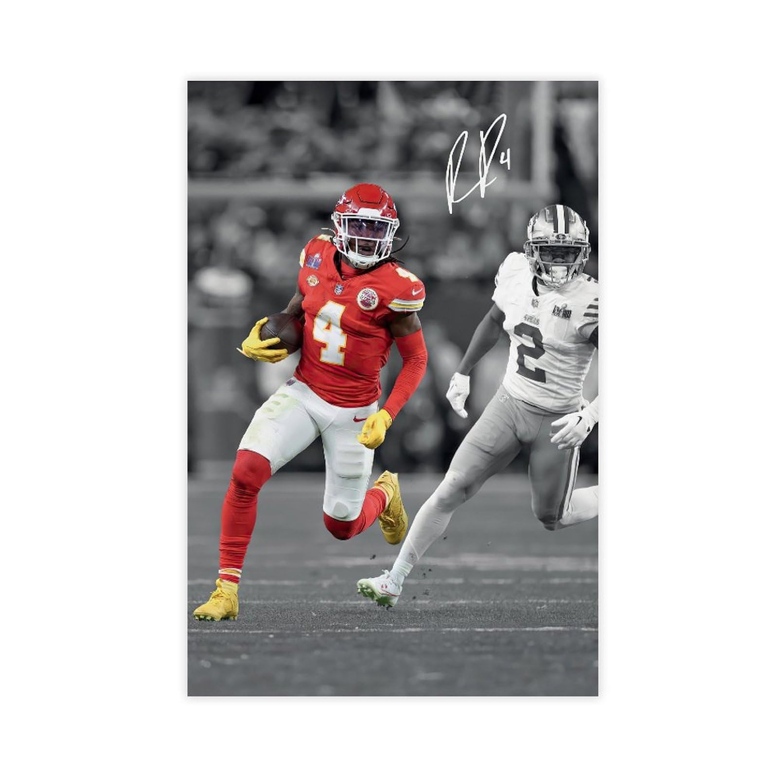 Pôster Em Tela Qunan Sports Poster Rashee Rice 30x45cm