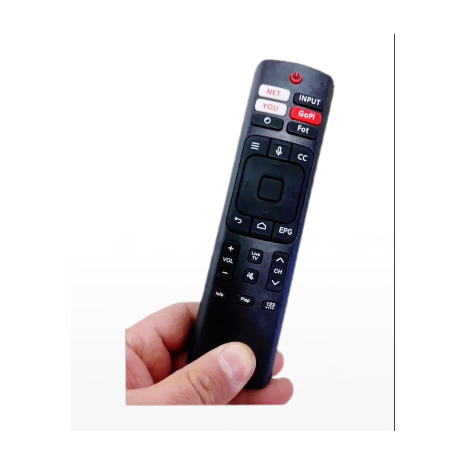 Controle Remoto Para Hisense Smart Tv Full Hd 4k