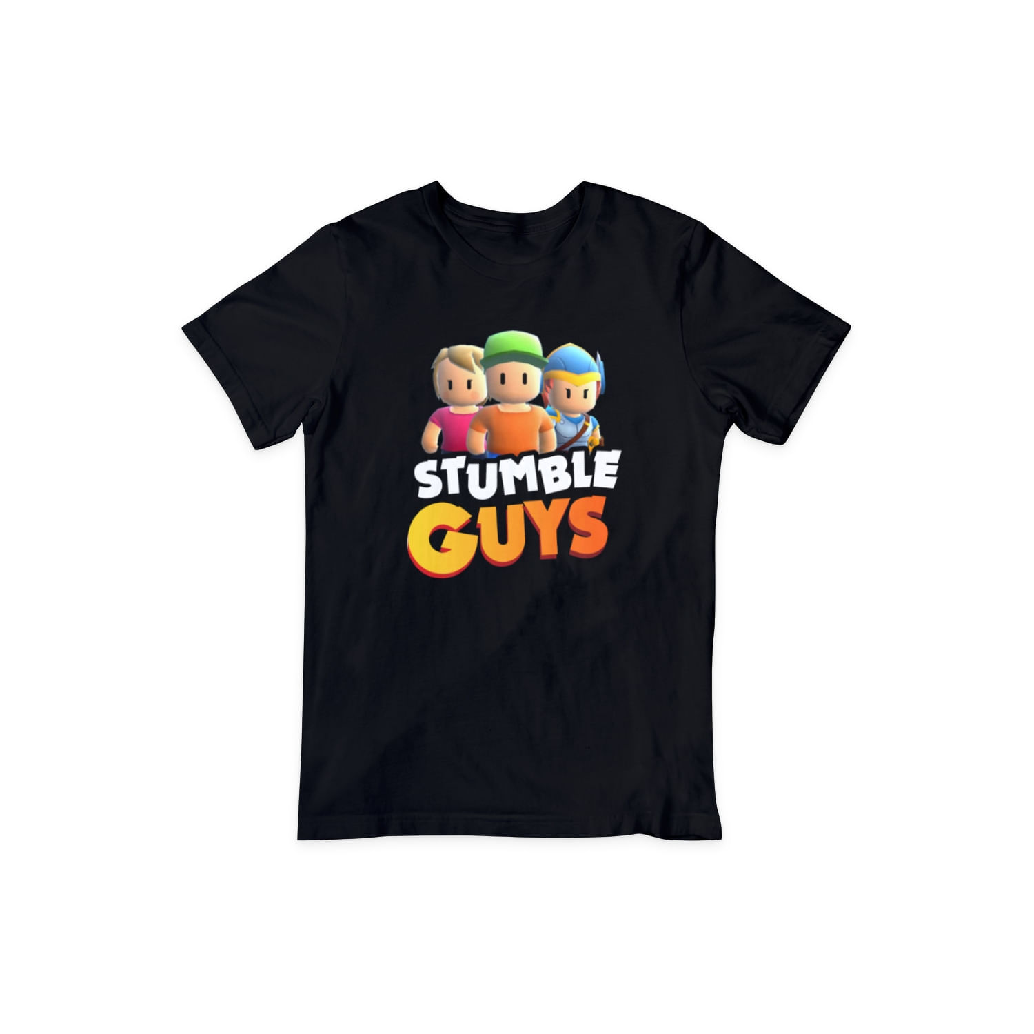Camiseta Stumble Guys Gamer Para Crianças E Adultos 100% Algodão