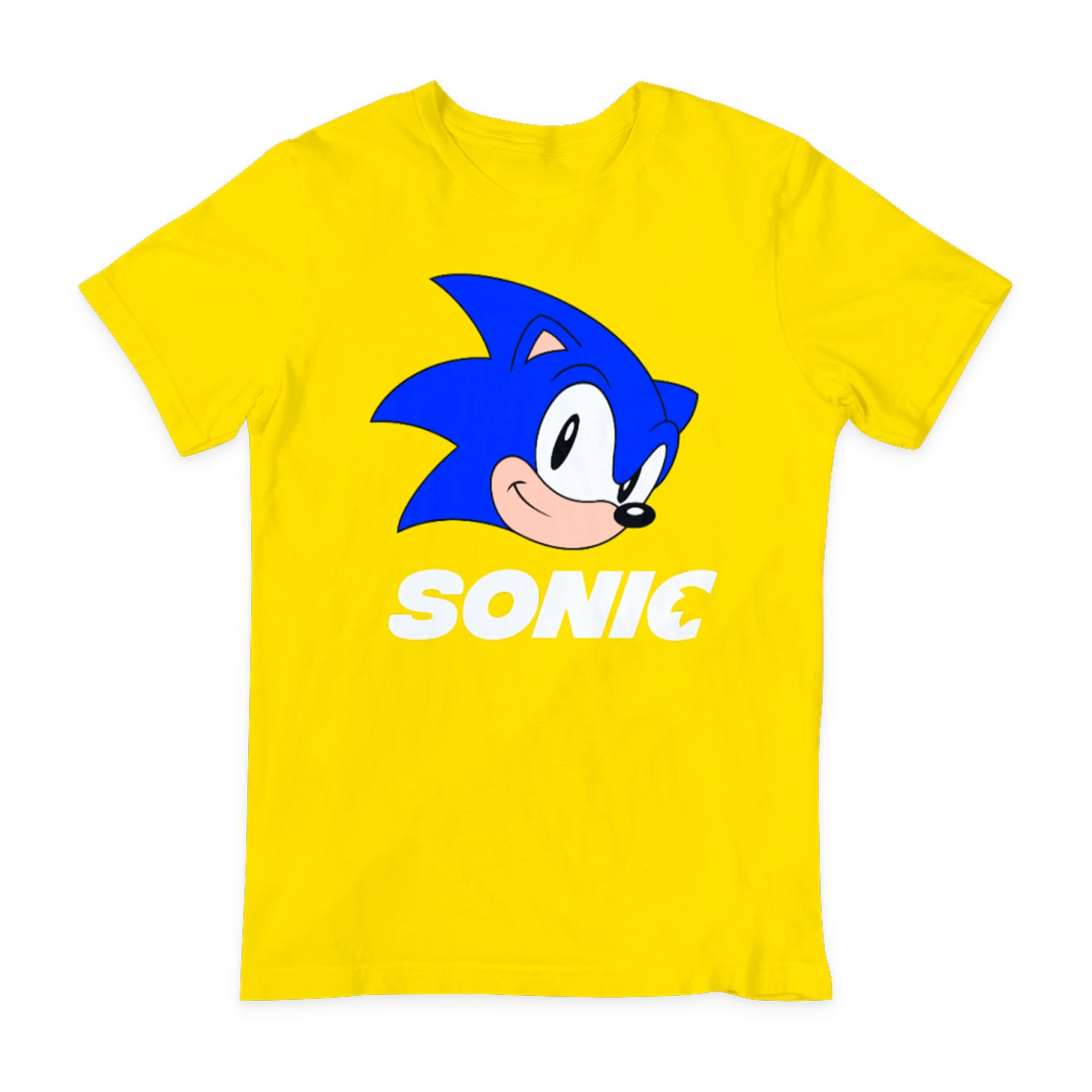 Camiseta Sonic Gamer Unissex Para Crianças E Adultos 100% Algodão