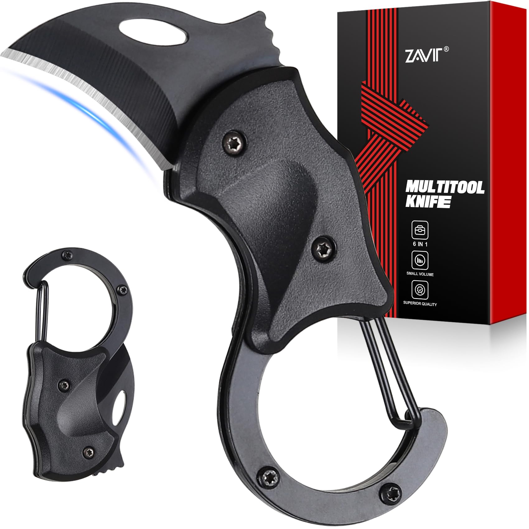 Meias De Natal Zavit Pocket Knife Chaveiro Edc