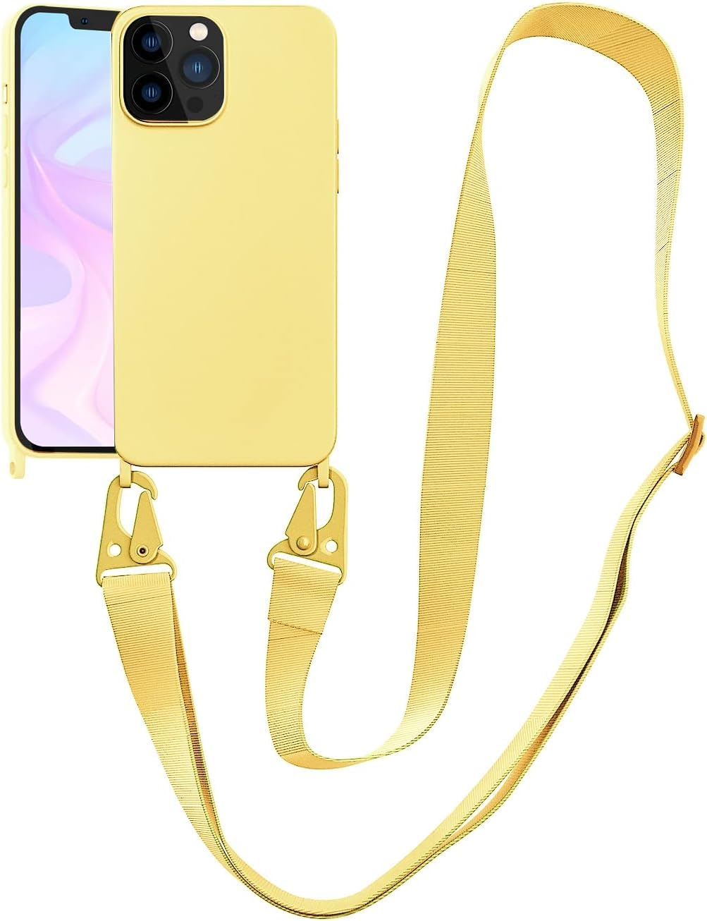 Capa De Telefone Voodirop Para Iphone 14 Pro Max Com Cordão Transversal