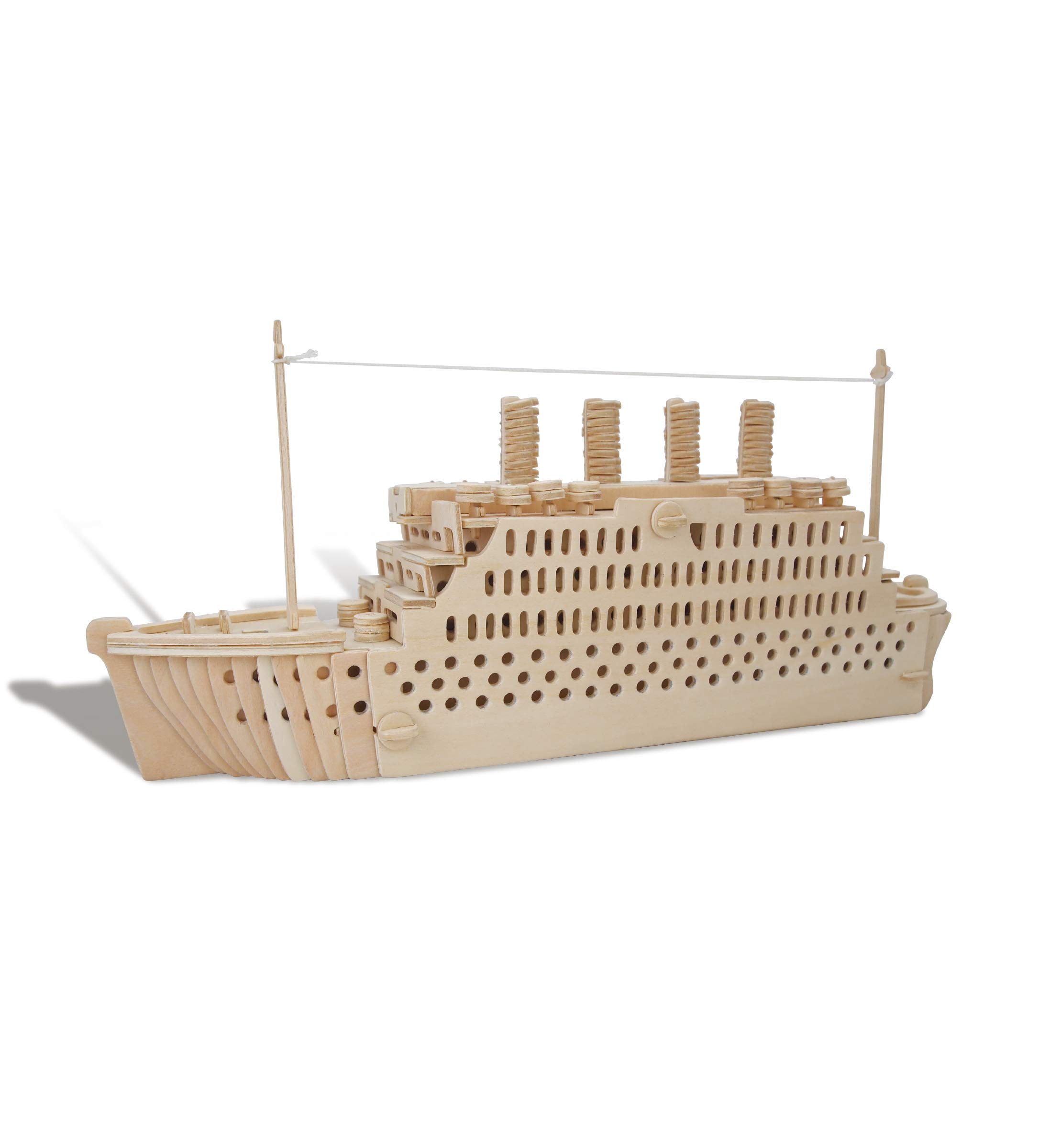 Kit De Modelos De Construção De Artesanato Em Madeira Com Quebra-cabeça 3d Do Titanic