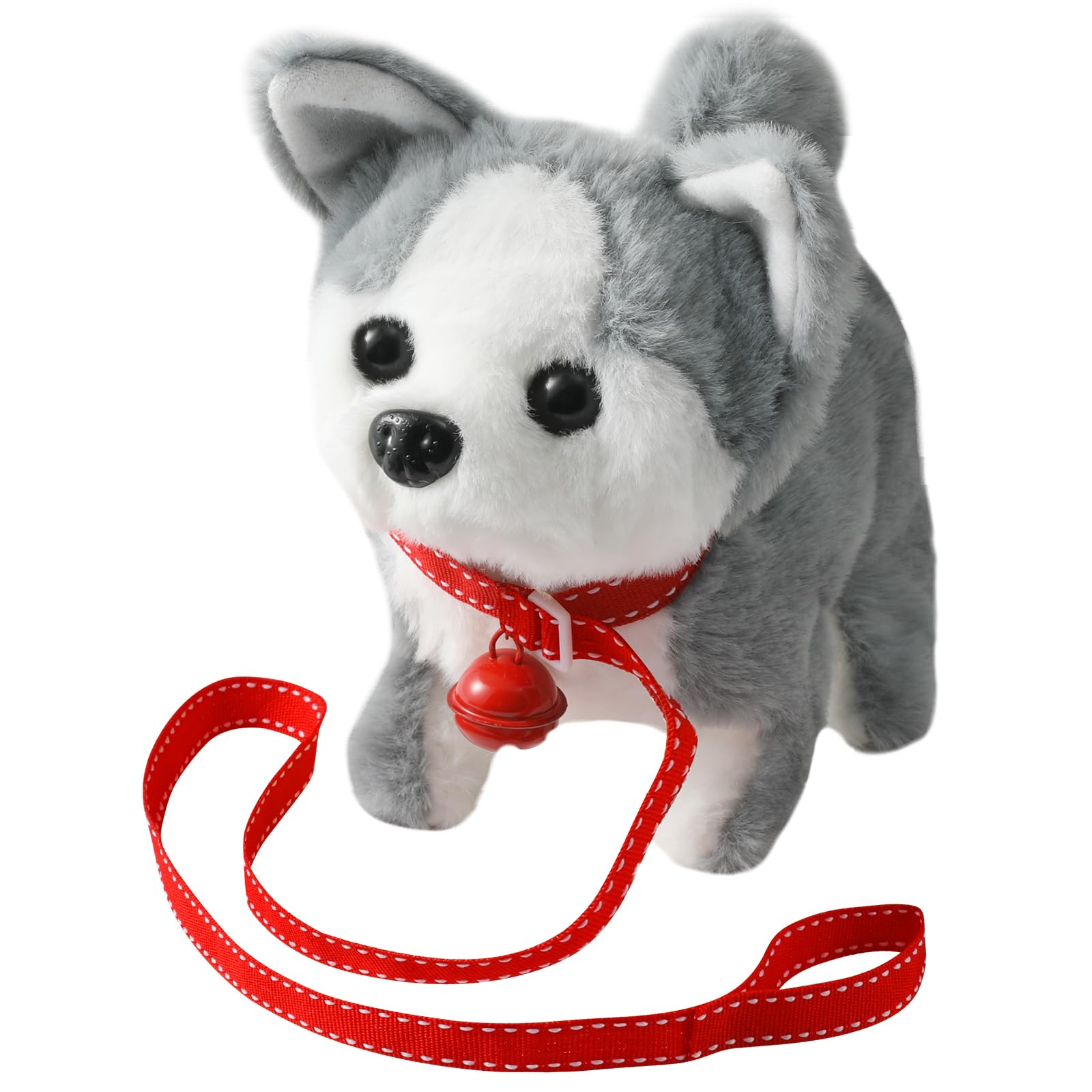 Cão Eletrônico Interativo De Pelúcia Husky Toy Puppy Para Crianças