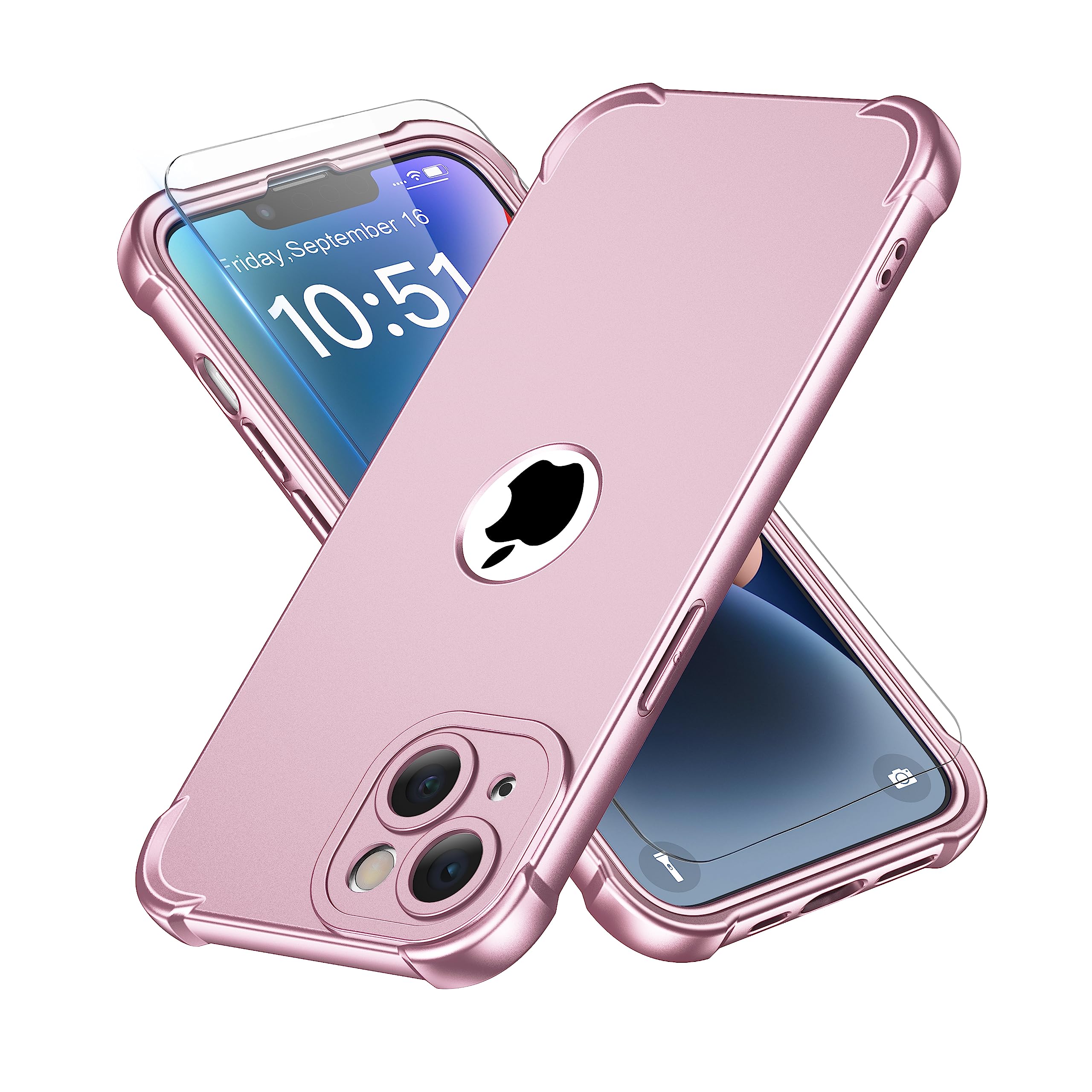 Capa De Telefone Oretech Para Iphone 14 Plus Com 2 Protetores De Tela