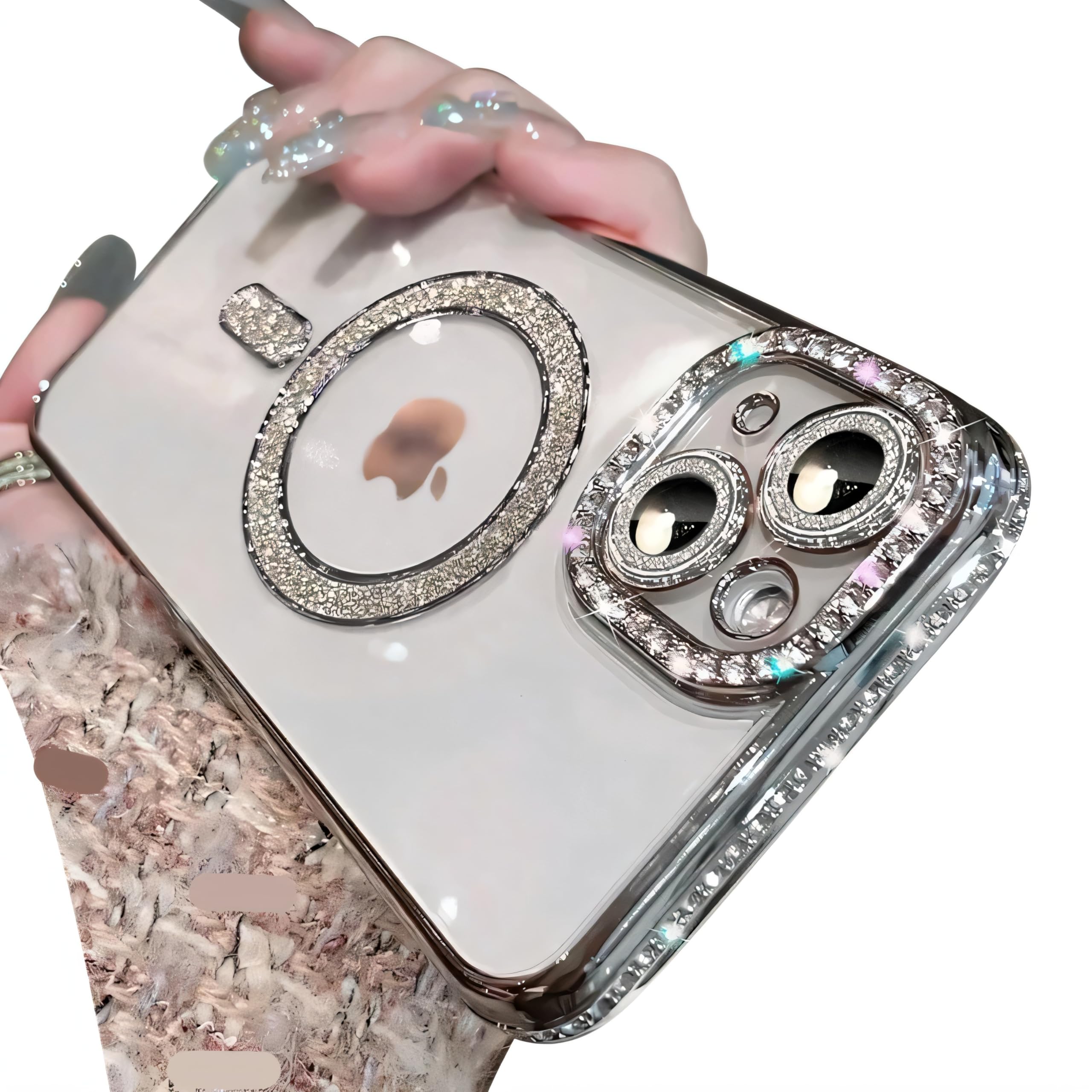 Capa Doulings Magnetic Series Para Iphone 16 Plus Prateada