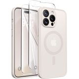 Capa De Telefone Capraro Magnetic Para Iphone 14 Pro Stone Color