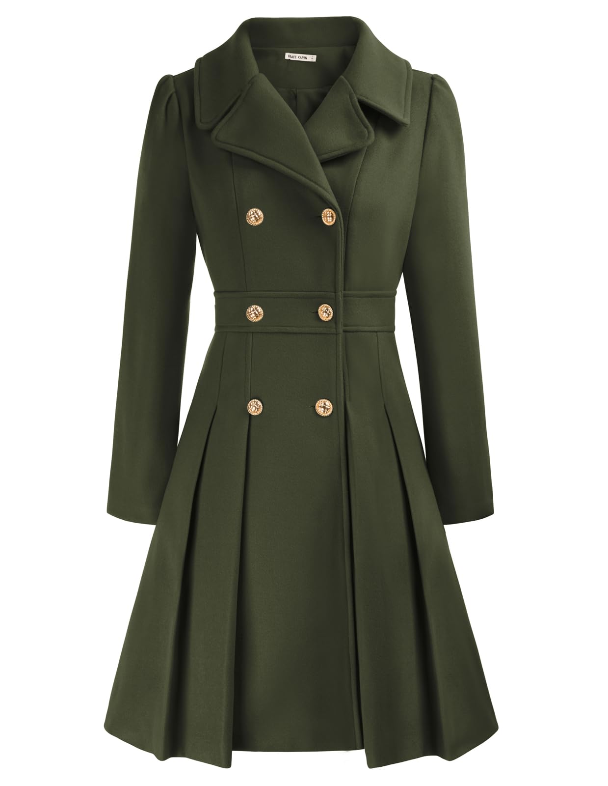 Casaco De Inverno Grace Karin, Casaco Feminino Verde Militar