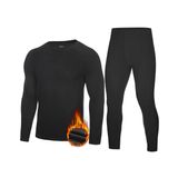 Conjunto De Roupa Íntima Térmica Eobekee Fleece Lined Long Johns Para Homens