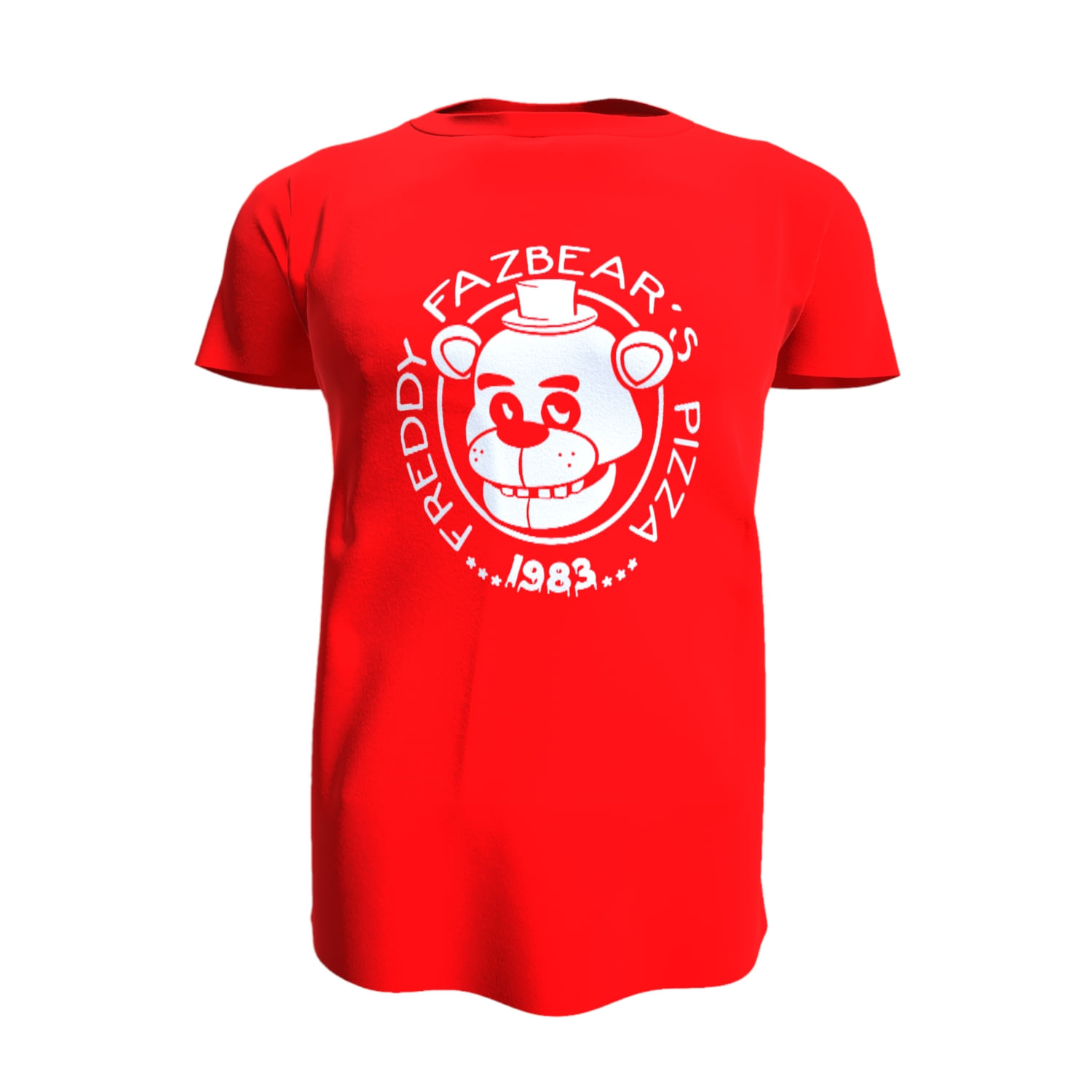 Camiseta Davapoly Fnaf Freddy Five Nights At Freddy's Red