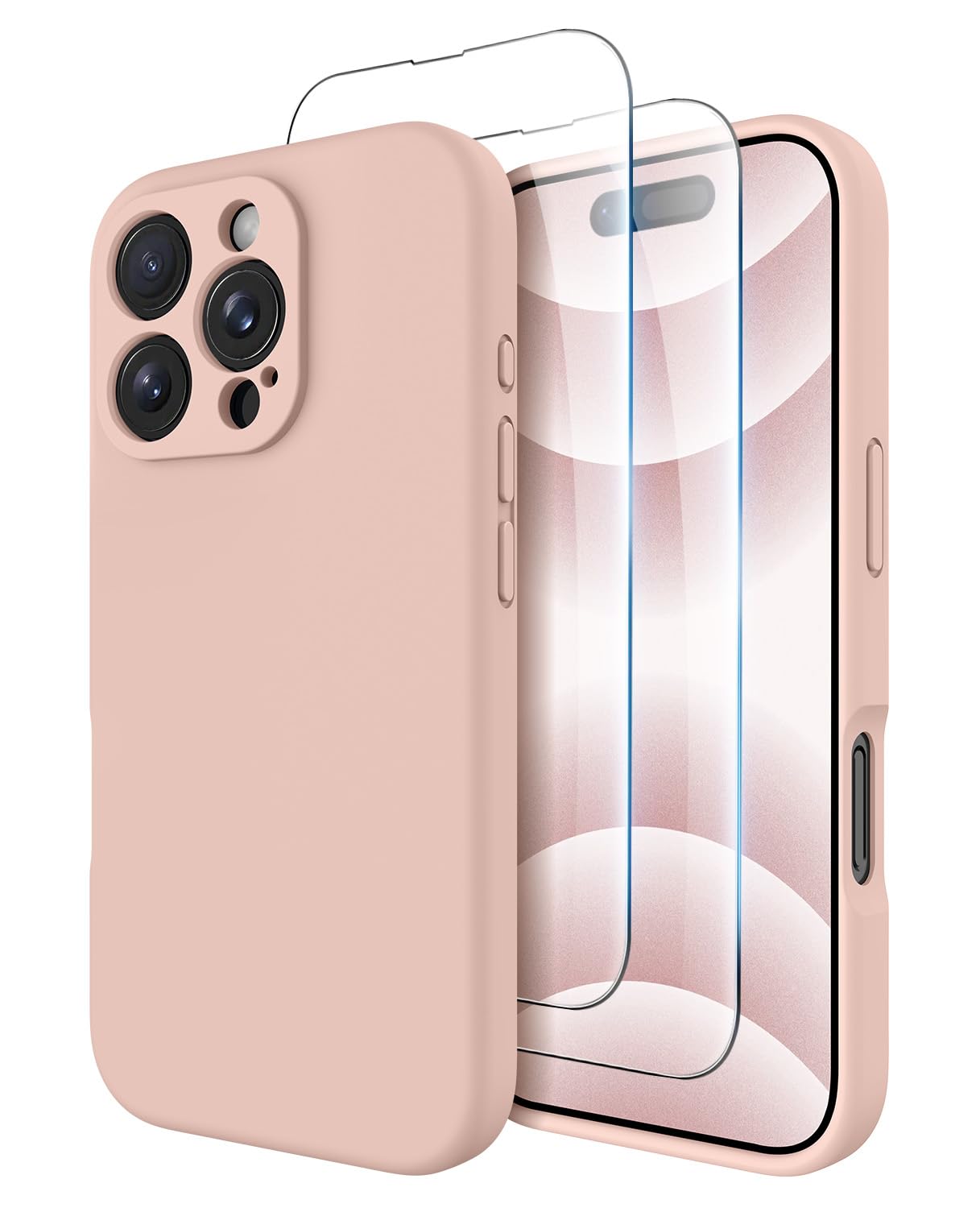 Capa De Telefone Otofly Compatível Com Iphone 16 Pro Max Pink Sand