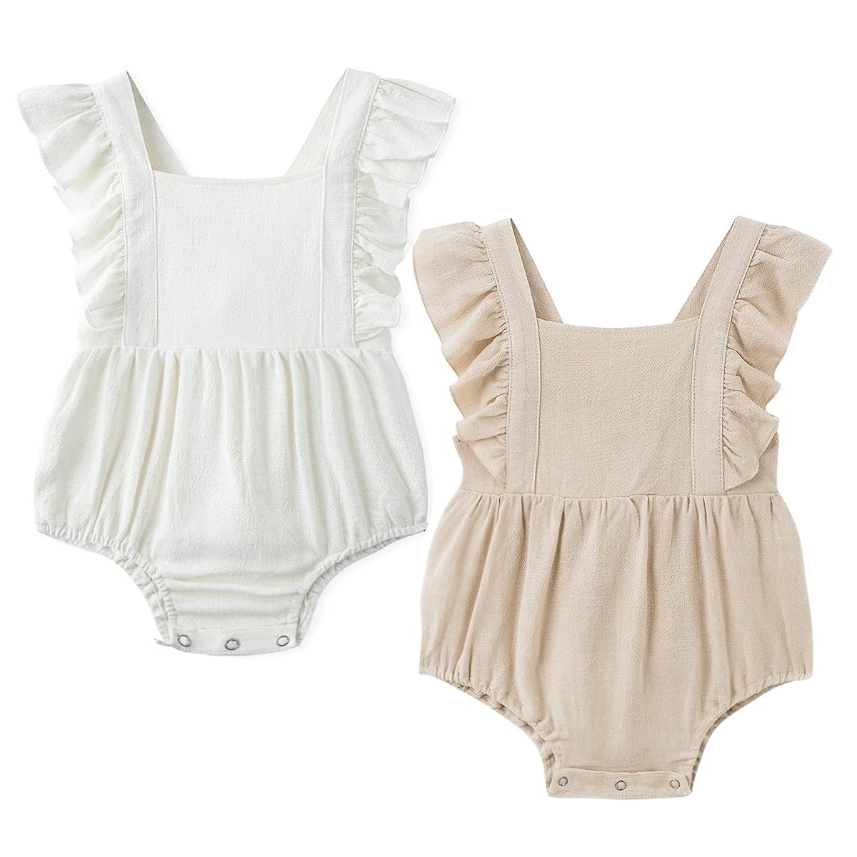 Macacão Simplee Para Crianças, Meninos E Meninas, Algodão E Linho, 2 Peças