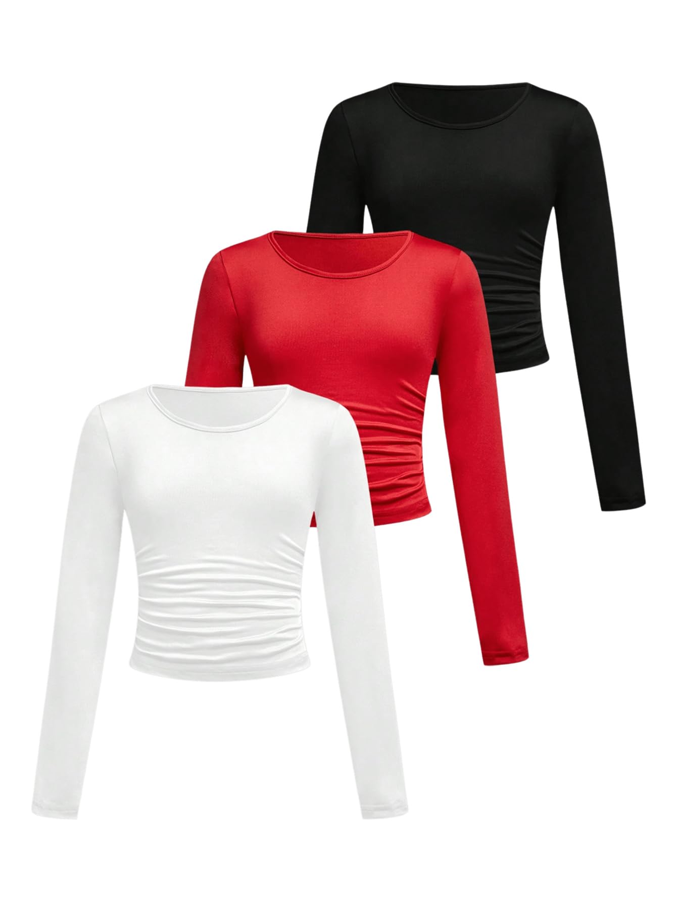 Camiseta Feminina De 3 Peças Clothing Soly Hux De Manga Comprida 12y