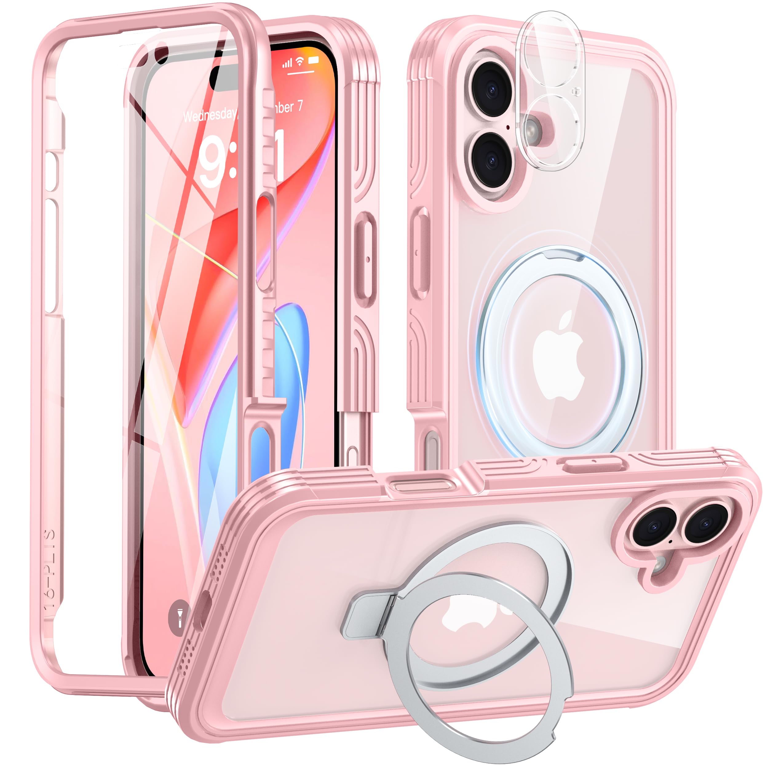 Capa De Telefone Oneagle Magnetic Stand Para Iphone 16 Plus Com Magsafe