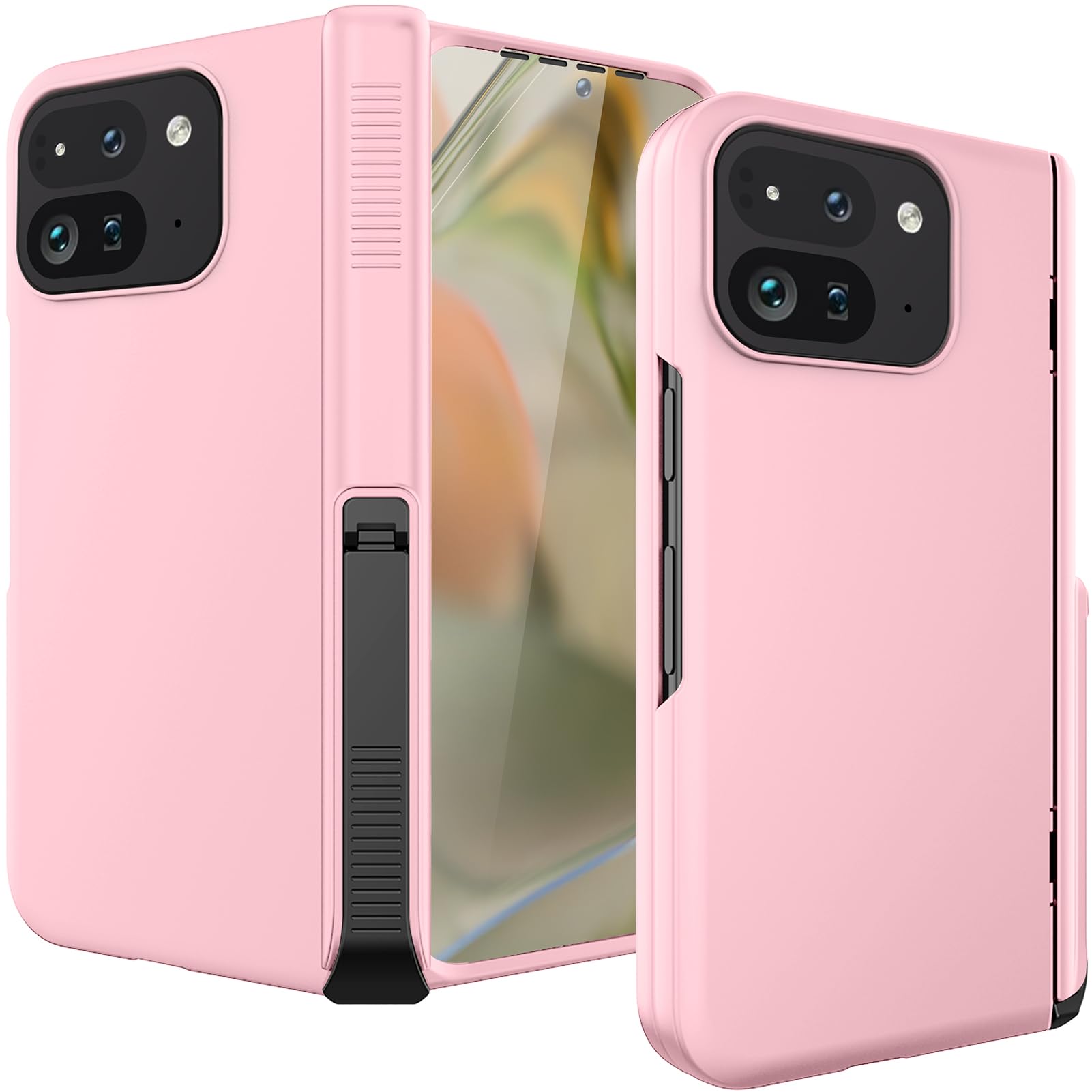 Capa De Telefone Miimall Thin Com Suporte Para Google Pixel 9 Pro Fold Pink