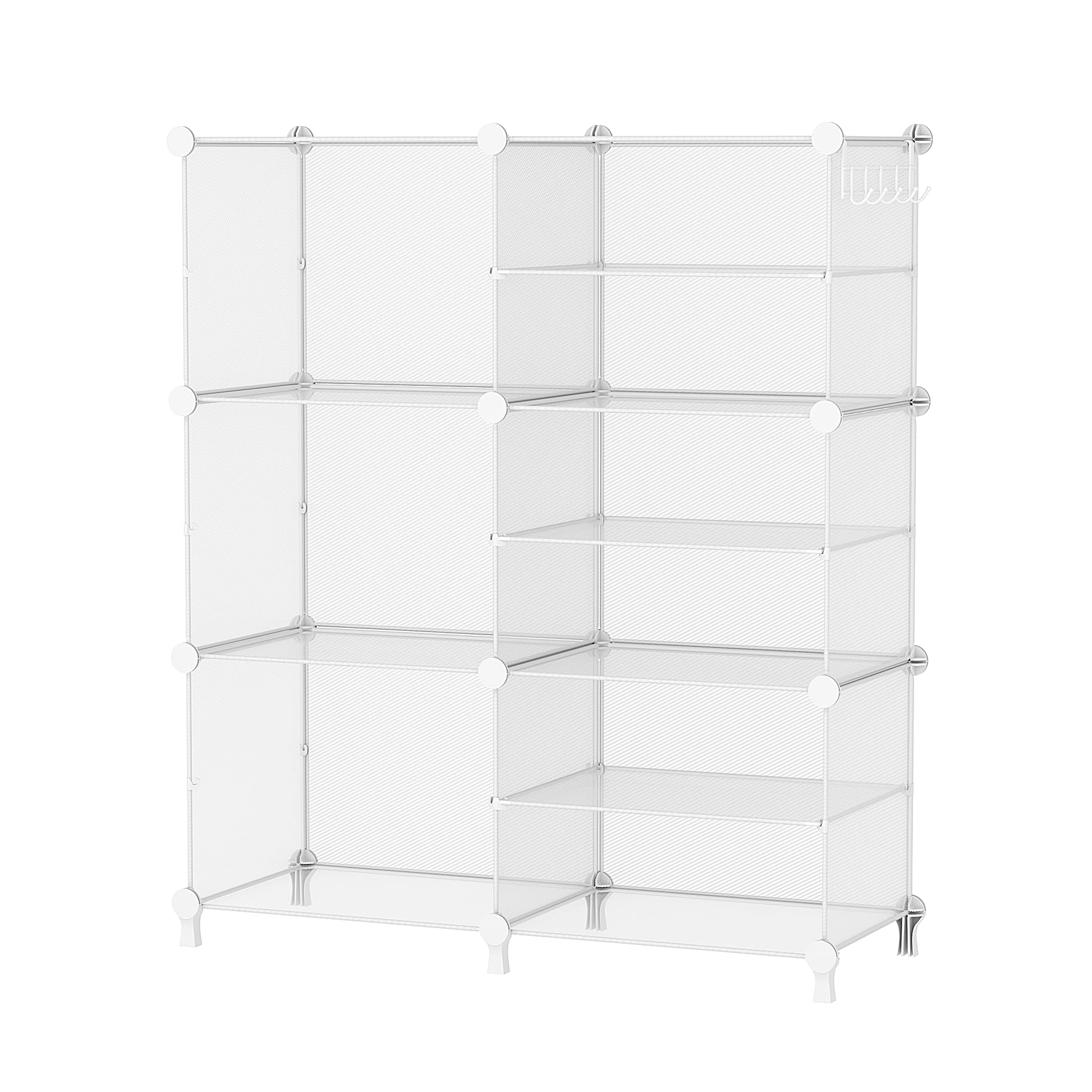 Organizador De Armário Awtatos 6 Cube Storage Prateleiras Transparentes