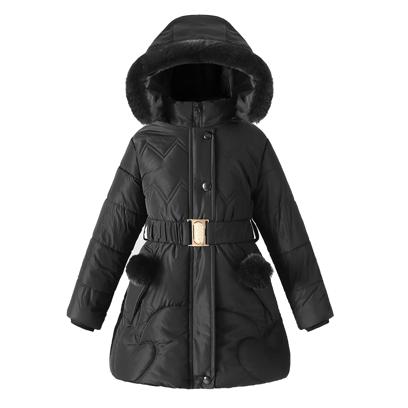 Casaco De Inverno Podgina Little Girl Puffer Jacket Tamanho 8-10